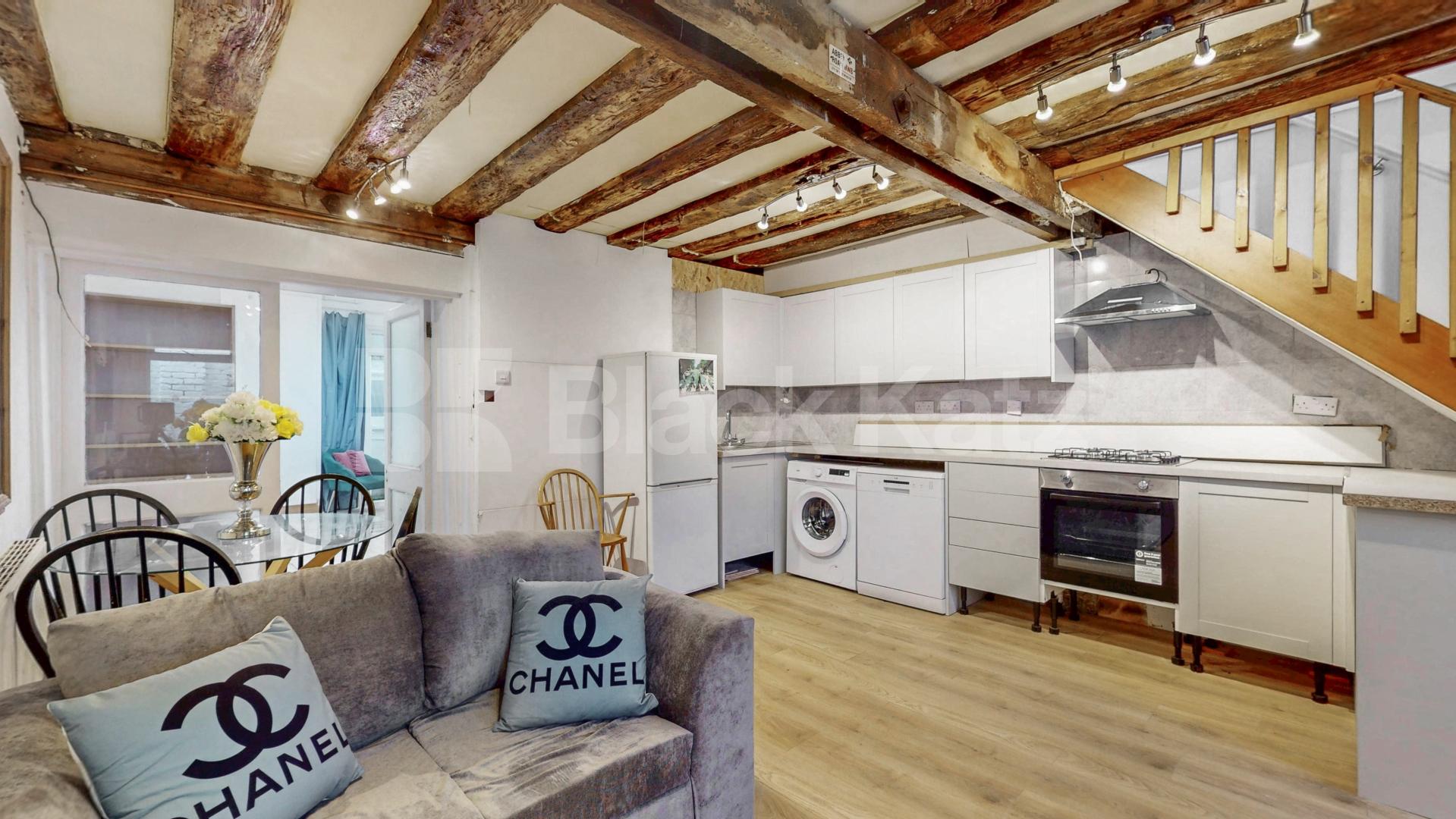 Nestled within a peaceful South Hampstead mews, this three-bedroom freehold home Hermit Place, London, NW6,  London