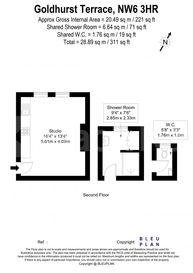 ***HEATING AND HOT WATER INCLUDED***This is a fantastic apartment set on the second floor of well maintained period house in the heart of West Hampstead Goldhurst Terrace, South Hampstead, NW6 (Heating and hot water Included),  London