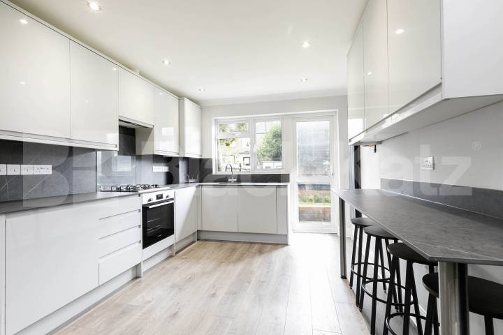 We are delighted to present this exceptional five-bedroom house, ideally positioned on a charming tree-lined residential street in the heart of Dollis Hill Burnley Road, London, NW10,  London
