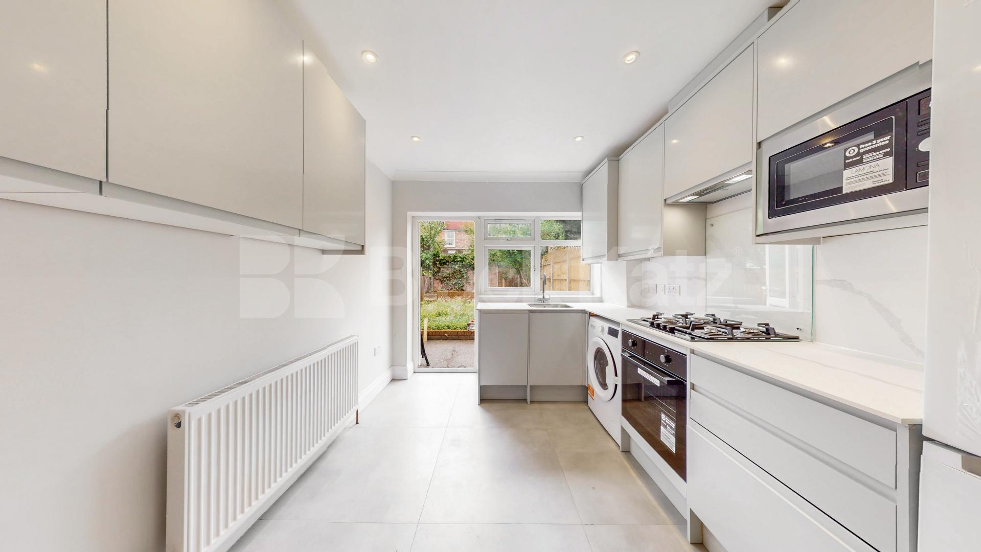 A beautifully renovated house available now, offered furnished or unfurnished to suit your requirements.This spacious property features a bright and modern open-plan reception area, creating an ideal space for both relaxing and entertaining Geary Road, London, NW10,  London