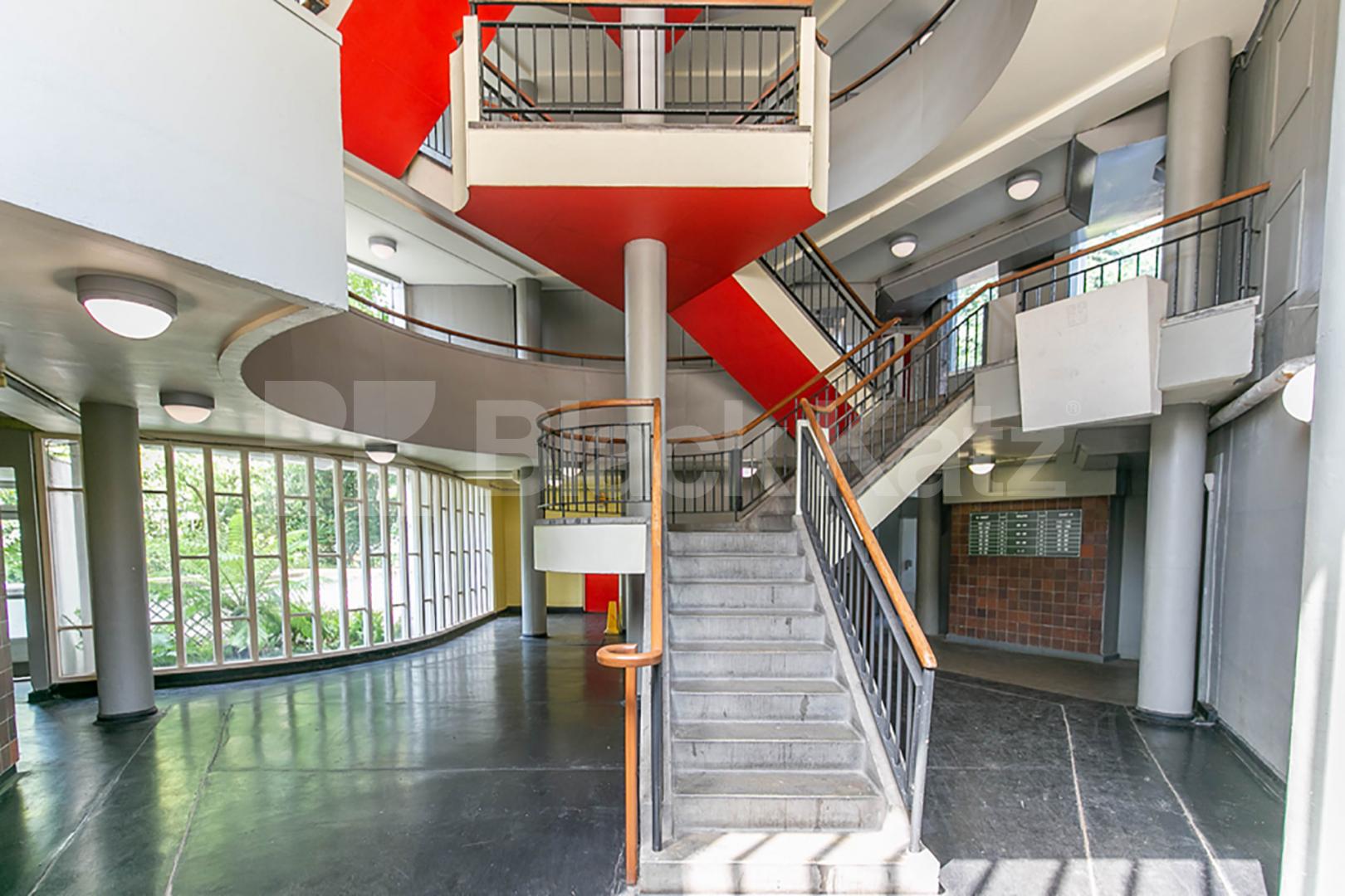 Spacious two bedroom flat set in an iconic post war ex local landmark building Cruikshank Street, Kings Cross / Angel