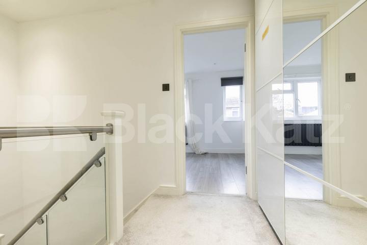 This beautifully presented three-bedroom split-level house is located on the sought-after Lennon Road in the heart of Willesden Green Marley Walk, London, NW2,  London