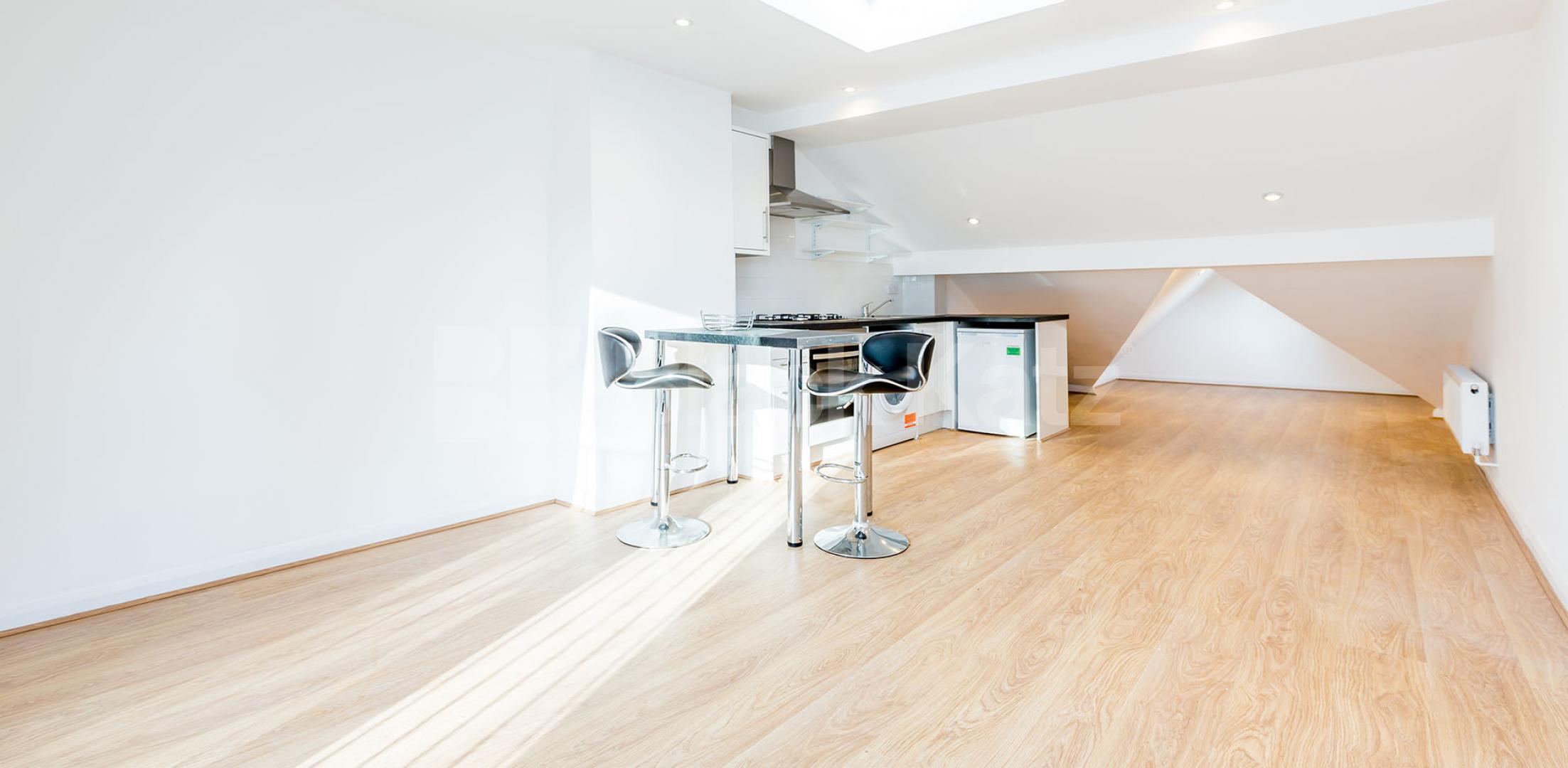 			Amazing Loft Apartment !, 1 Bedroom, 1 bath, 1 reception Flat			 Woodland Gardens , Muswell Hill 