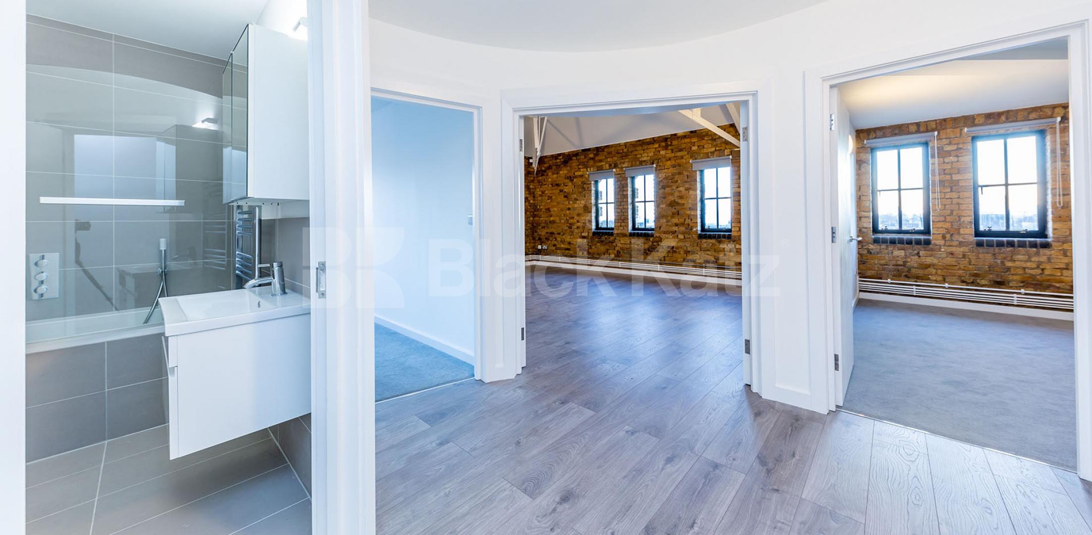 			STUNNING 2 BEDROOM WAREHOUSE CONVERSION WITH MEZZANINE GALLERY, 2 Bedroom, 1 bath, 1 reception Flat			 SPRINGFIELD HOUSE LOFTS-TYSSEN STREET, DALSTON-HAGGERSTON-SHOREDITCH