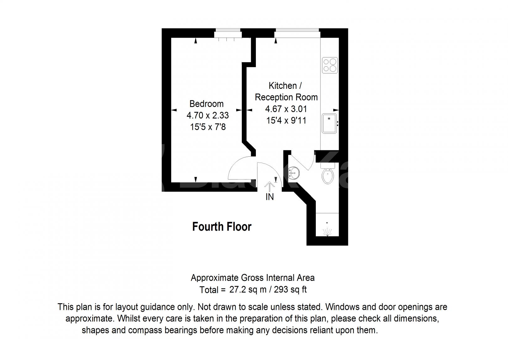 A cosy one-bedroom flat available immediately on Broadhurst Gardens, NW6 Broadhurst Gardens, South Hampstead, NW6 (Inclusive of Gas, Water and electric),  London