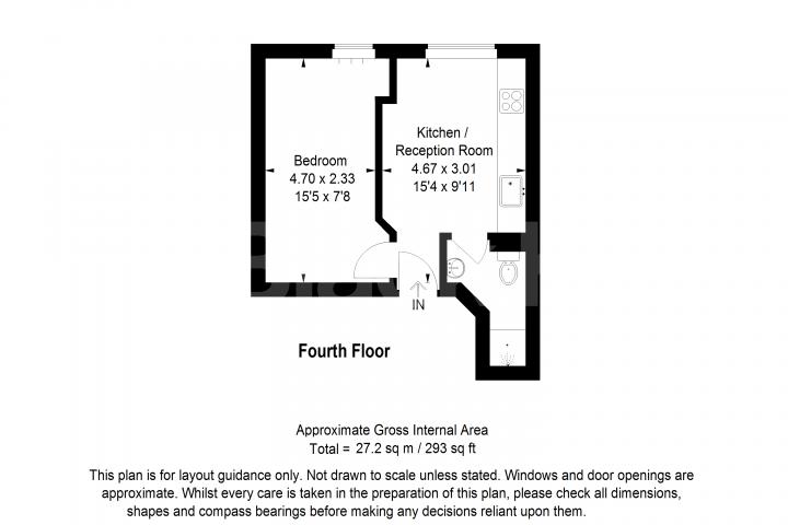 A cosy one-bedroom flat available immediately on Broadhurst Gardens, NW6 Broadhurst Gardens, South Hampstead, NW6 (Inclusive of Gas, Water and electric),  London