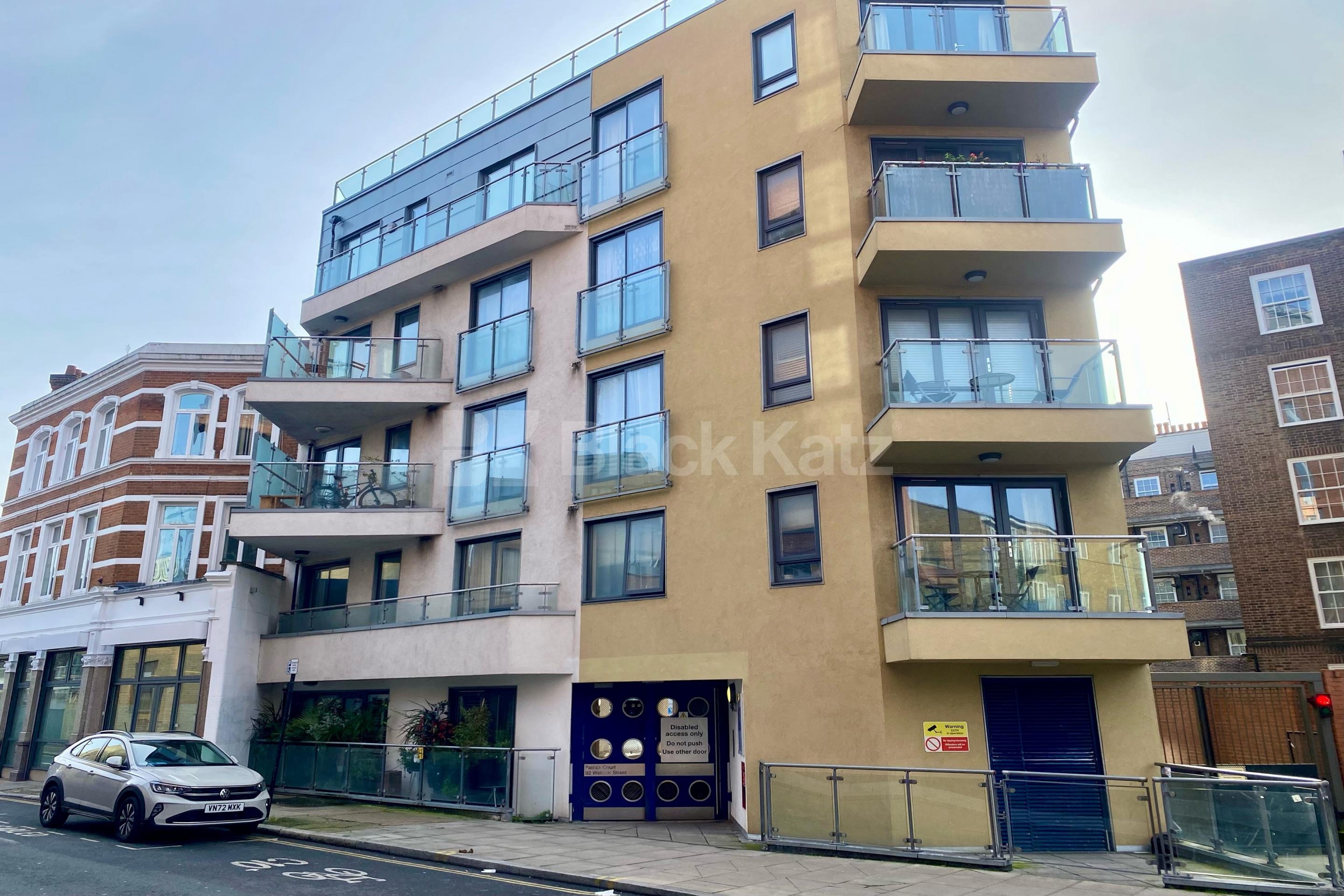 Spacious two bedroom apartment on the second floor of a secure development Patrick Court, Webber Street, Southwark SE1