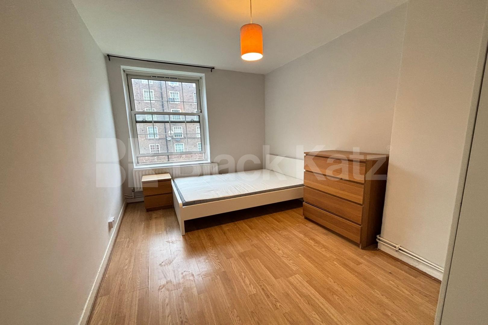 Bright & airy, freshly repainted throughout Mid-Century apartment. Mawbey Road, Old Kent Road 