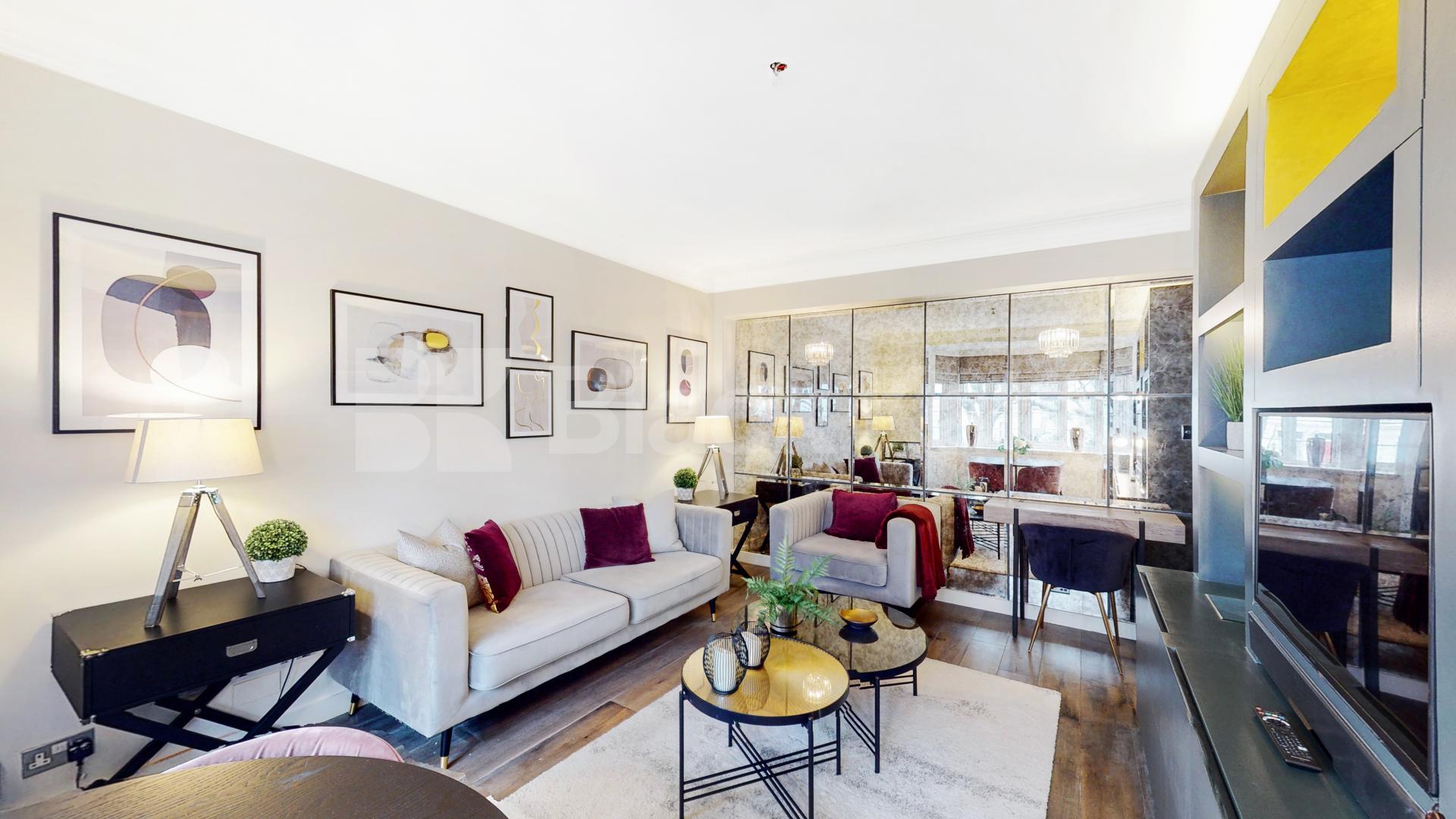 We are proud to present this stunning one bedroom apartment in a luxury Kensington mansion block that is inclusive of heating and hot water bills Pembroke Road, London, W8,  London