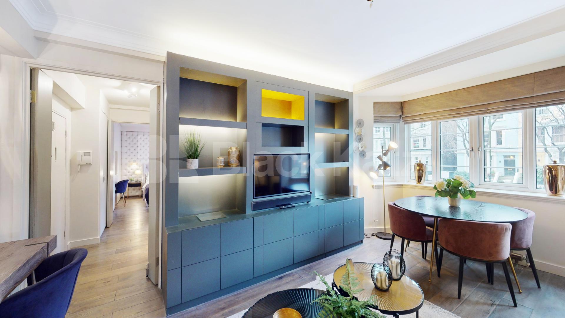 We are proud to present this stunning one bedroom apartment in a luxury Kensington mansion block that is inclusive of heating and hot water bills Pembroke Road, London, W8,  London