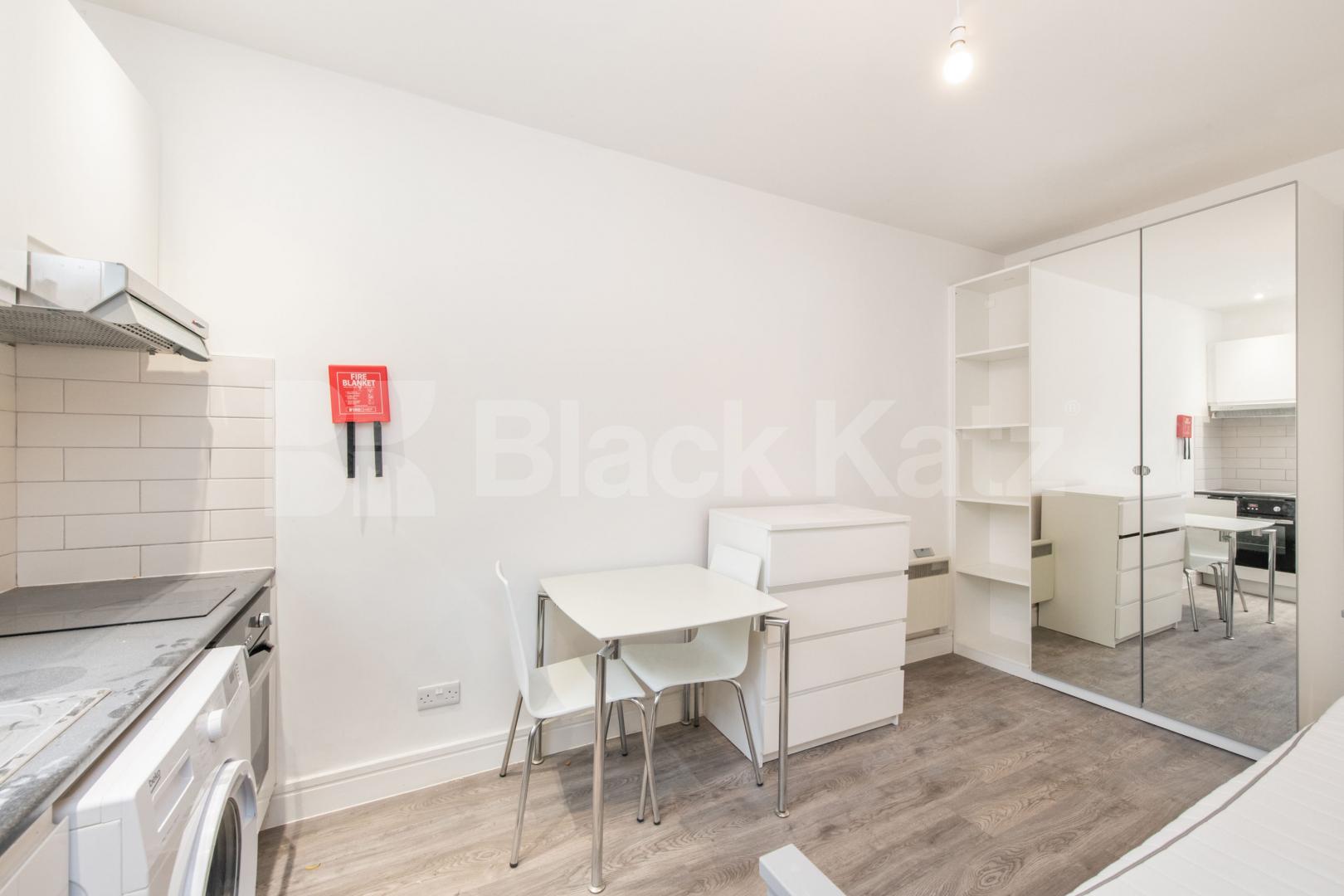 			*Rent Includes Water*, Studio Apartment, 1 bath, 0 reception Flat			 Roderick Road , Hampstead / Belsize Park
