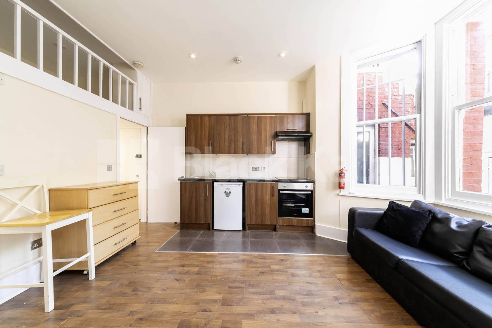 A spacious and well-presented furnished studio apartment with a mezzanine sleeping area, offering a bright and comfortable living space.The property is fully self-contained and provides everything needed for convenient modern living Sutherland Avenue, Maida Vale, W9,  London