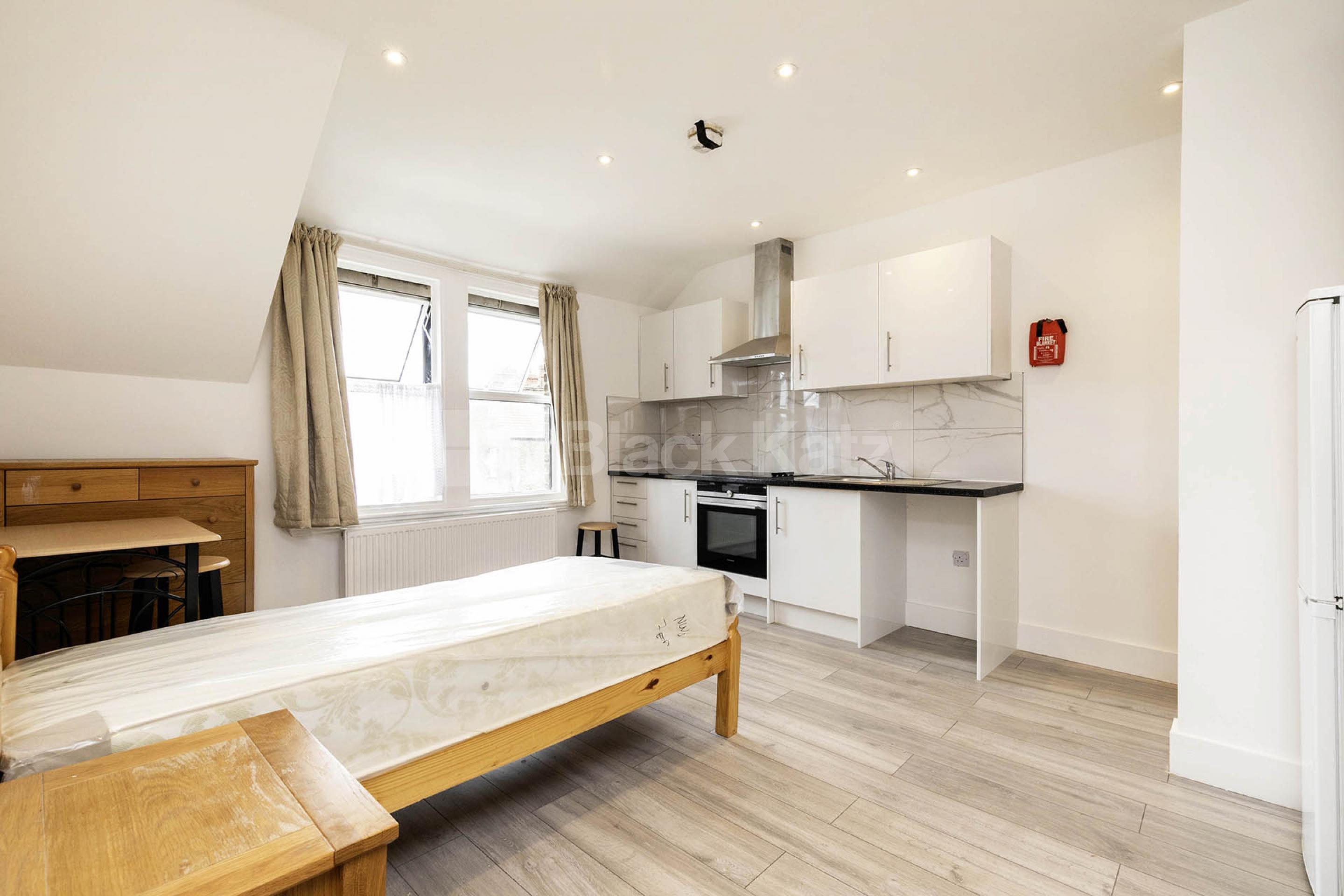 Council tax, Gas + Water included, a lovely bright studio in Kilburn that has been recently refurbished to a high standard Callcott Road, London, NW6,  London NW6