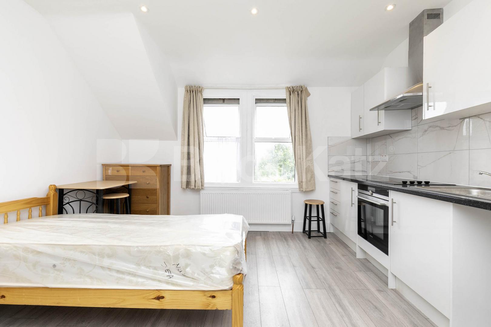 Council tax, Gas + Water included, a lovely bright studio in Kilburn that has been recently refurbished to a high standard Callcott Road, London, NW6,  London