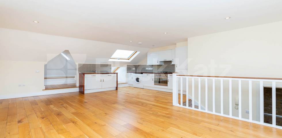 Superb top floor split level one bedroom property minutes from Clapton station Mount Pleasant Lane, Clapton