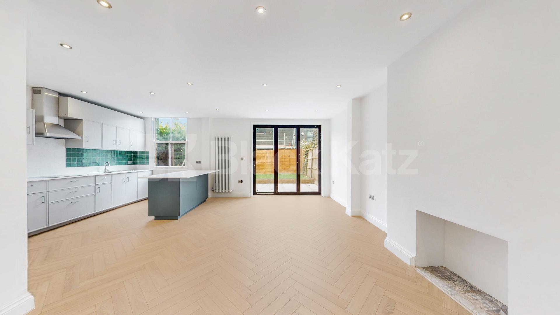This beautifully renovated three-bedroom, two-bathroom apartment is ideally located on Sarre Road, NW2, at the West Hampstead end of the street, offering excellent access to the area's popular cafés, restaurants, shops, and transport links.Finished  Sarre Road, London, NW2,  London