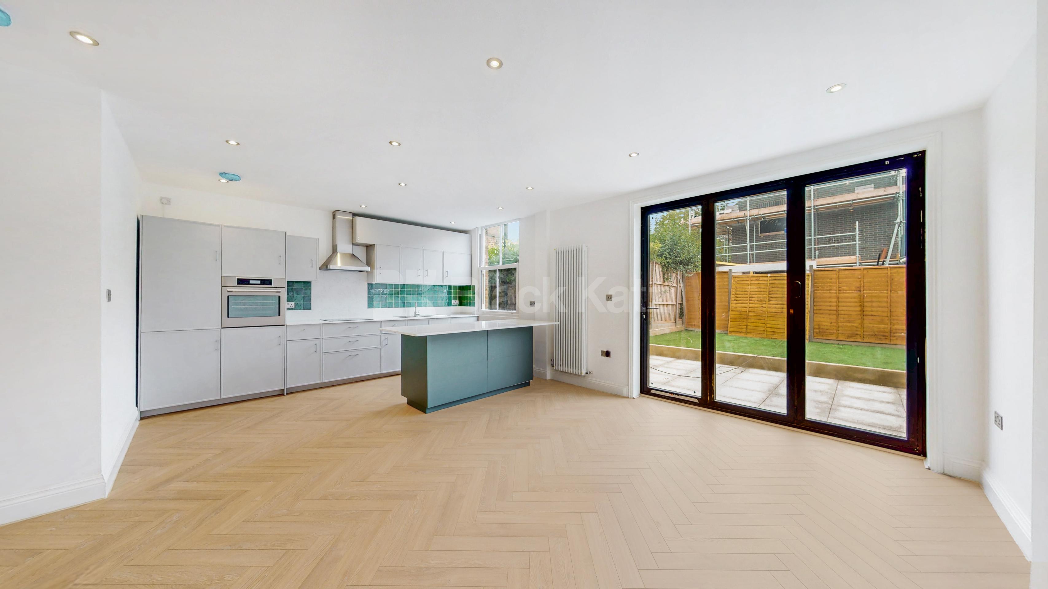 This beautifully renovated three-bedroom, two-bathroom apartment is ideally located on Sarre Road, NW2, at the West Hampstead end of the street, offering excellent access to the area's popular cafés, restaurants, shops, and transport links.Finished  Sarre Road, London, NW2,  London NW2