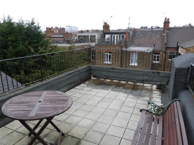 			Private Roof Terrace, 2 Bedroom, 1 bath, 1 reception Flat			 Messina Avenue, WEST HAMPSTEAD