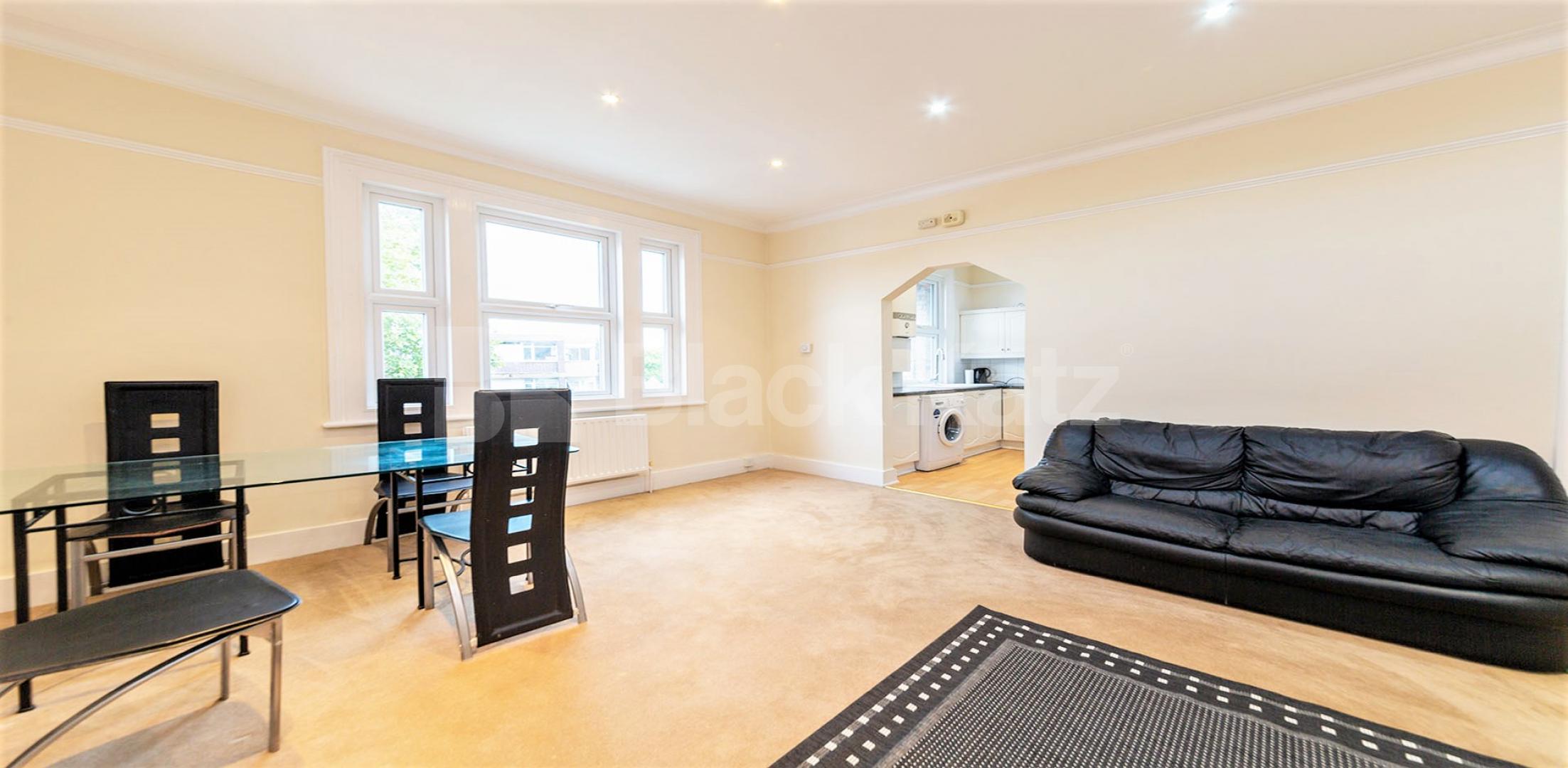 Available from April. Black Katz are delighted to offer for rent this homely two bedroom apartment, set on the second floor of an imposing house conversion in Kilburn Quex Road, London, NW6,  London