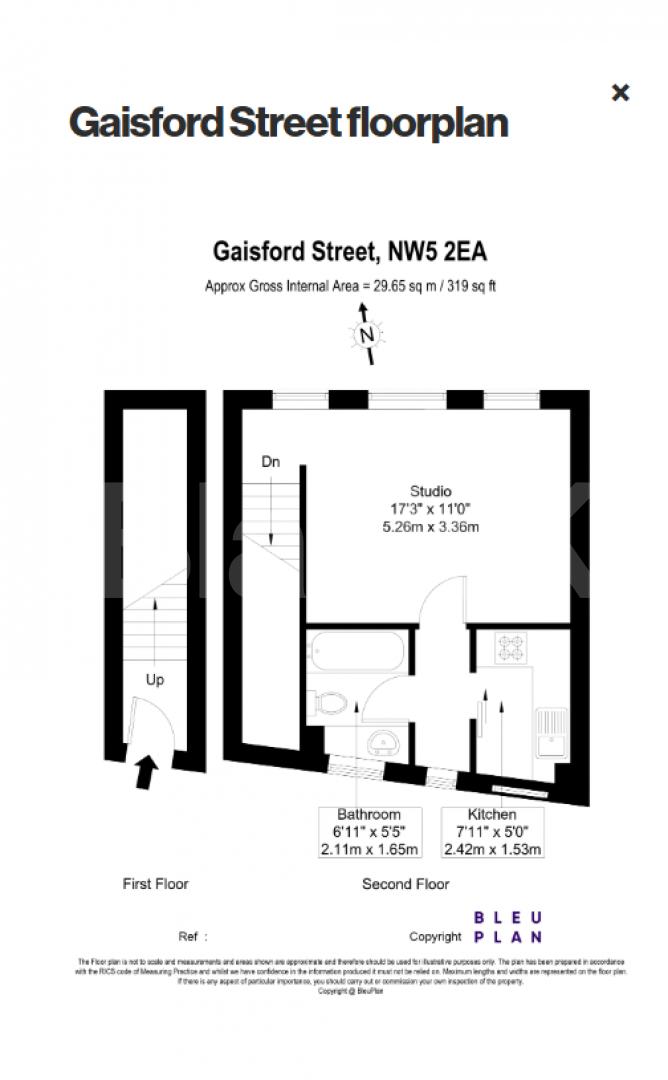 Set on the first floor this spacious studio flat is located close to the local amenities of Kentish Town Road and Camden Gaisford Street, Northumberland House Gaisford Street, NW5,  Northumberland House Gaisford Street