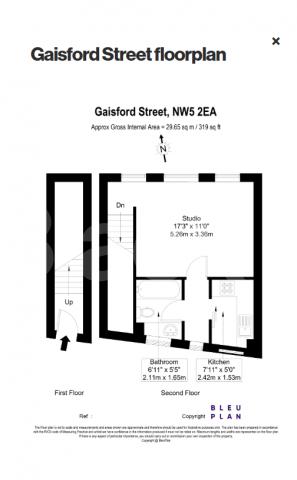 Set on the first floor this spacious studio flat is located close to the local amenities of Kentish Town Road and Camden Gaisford Street, Northumberland House Gaisford Street, NW5,  Northumberland House Gaisford Street