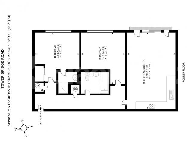 			NEW INSTRUCTION, 2 Bedroom, 1 bath, 1 reception Apartment			 Tower Bridge Road, London Bridge