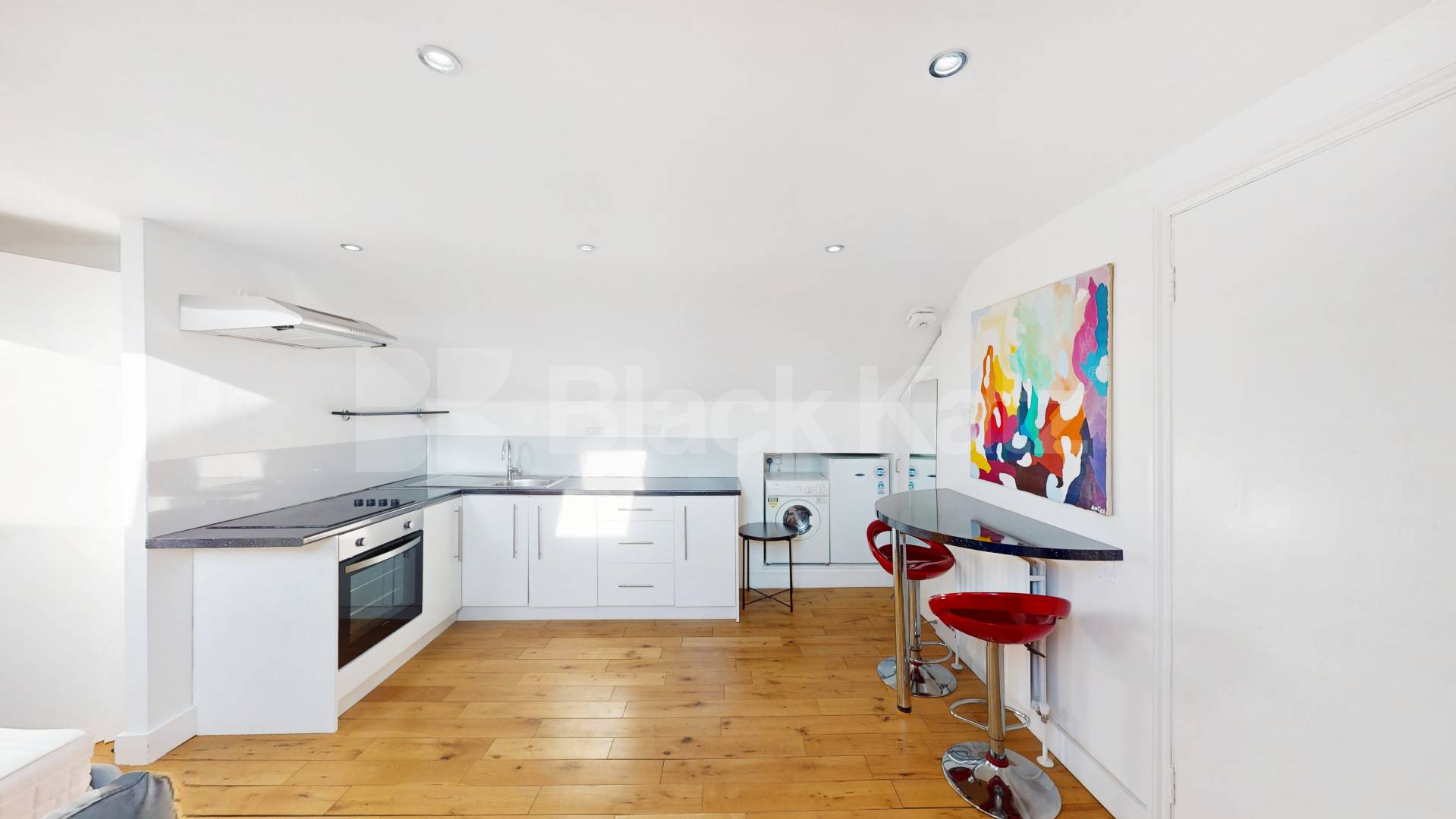 An excellent studio apartment set on the top floor of beautifully presented period building located on the border of West Hampstead and Kilburn.The property is flooded with natural light and is completed to a high standard throughout.You are ideally  Quex Road, London, NW6,  London