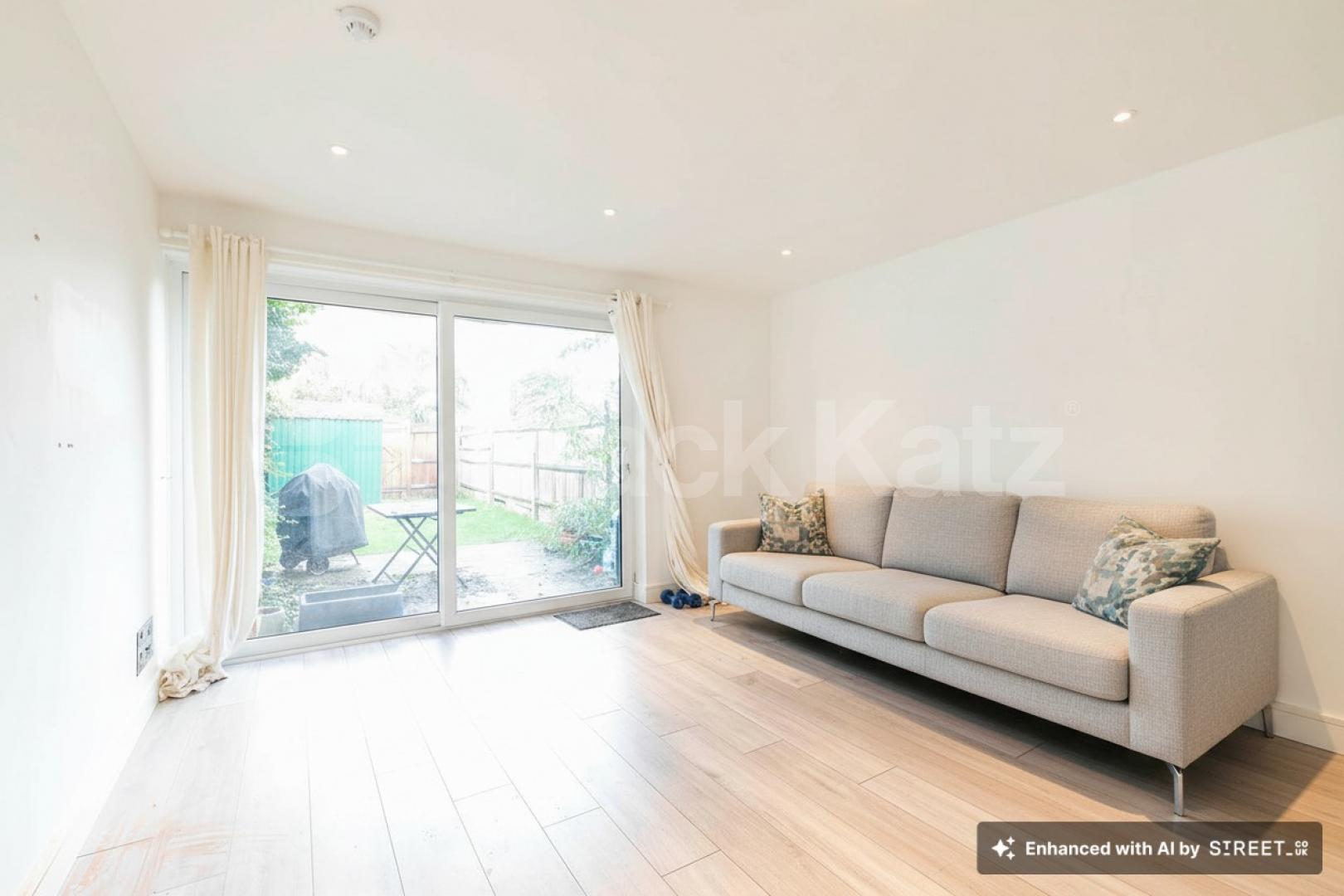 This beautifully presented three-bedroom split-level house is located on the sought-after Lennon Road in the heart of Willesden Green Marley Walk, London, NW2,  London