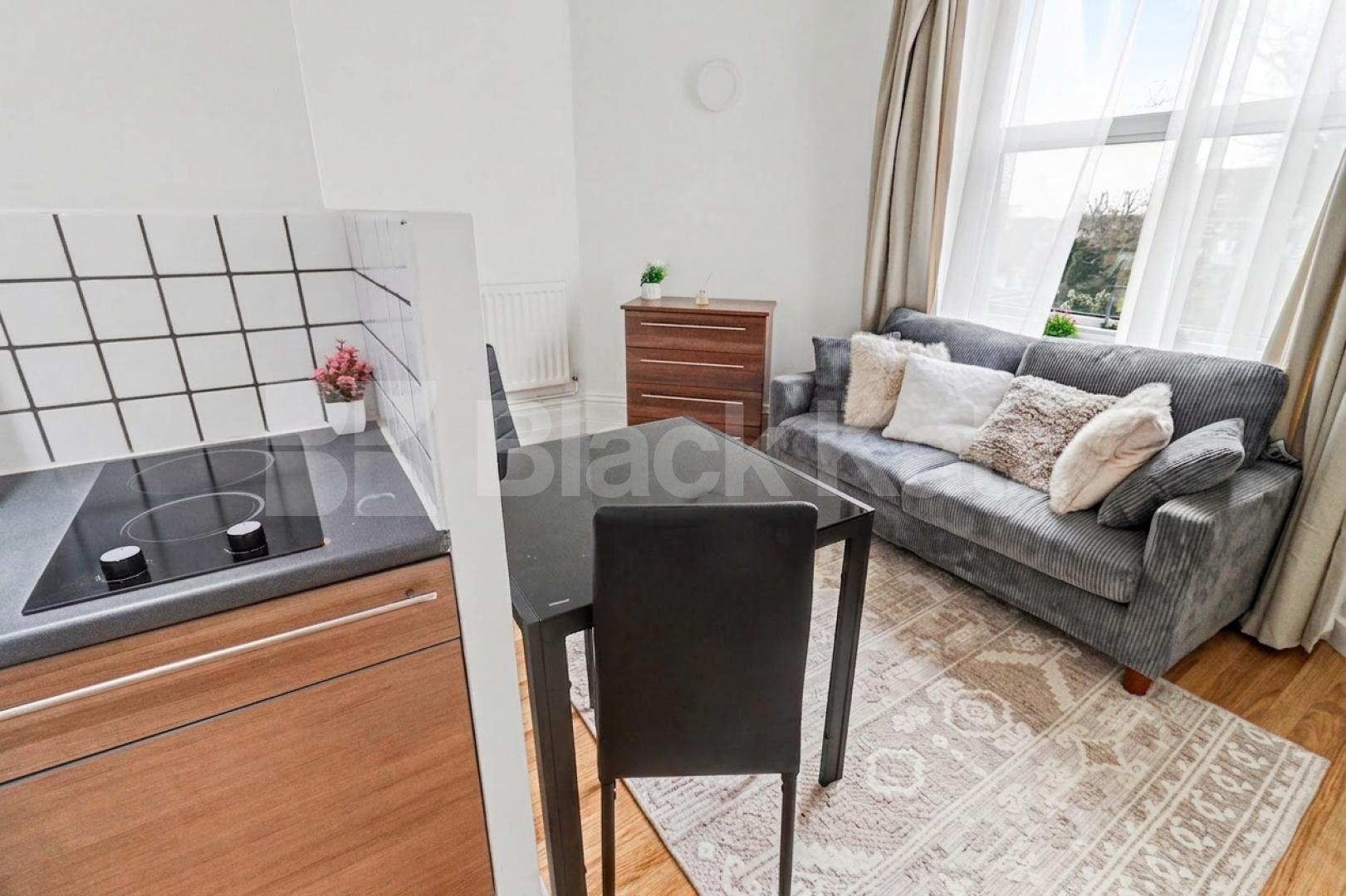 A well-presented and spacious studio apartment arranged over a mezzanine level, ideally located on the sought-after Fitzjohn’s Avenue in NW3.This furnished property features a bright and airy living area with a raised mezzanine sleeping space, crea Fitzjohns Avenue, Hampstead, NW3 (Inclusive of Gas and Water),  London