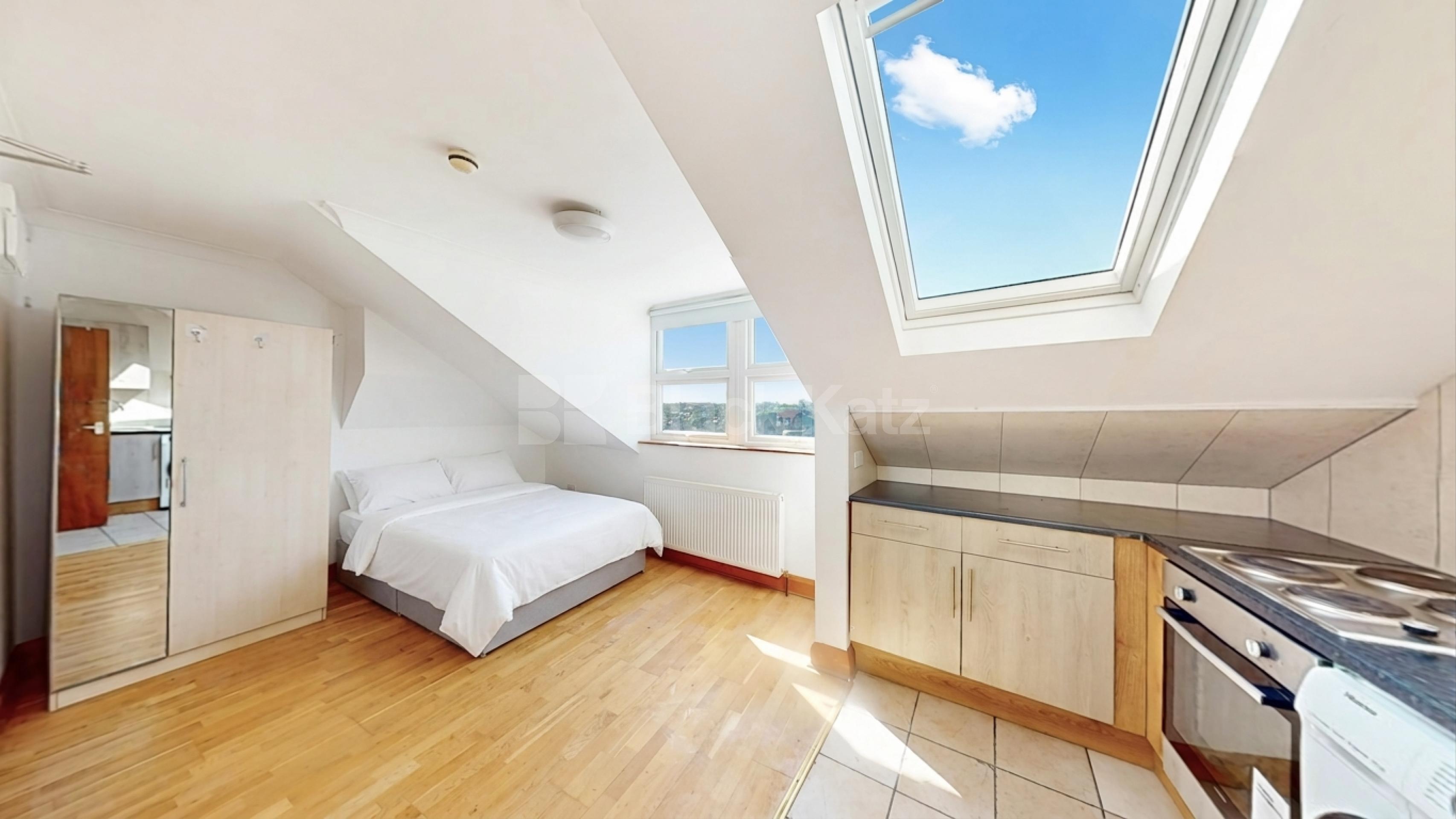 (Inclusive of Gas, Heating+Water) This is a spacious modern studio in a conversion in Dollis Hill Burnley road, Dollis Hill, NW10 (Gas and Water Included),  London NW10