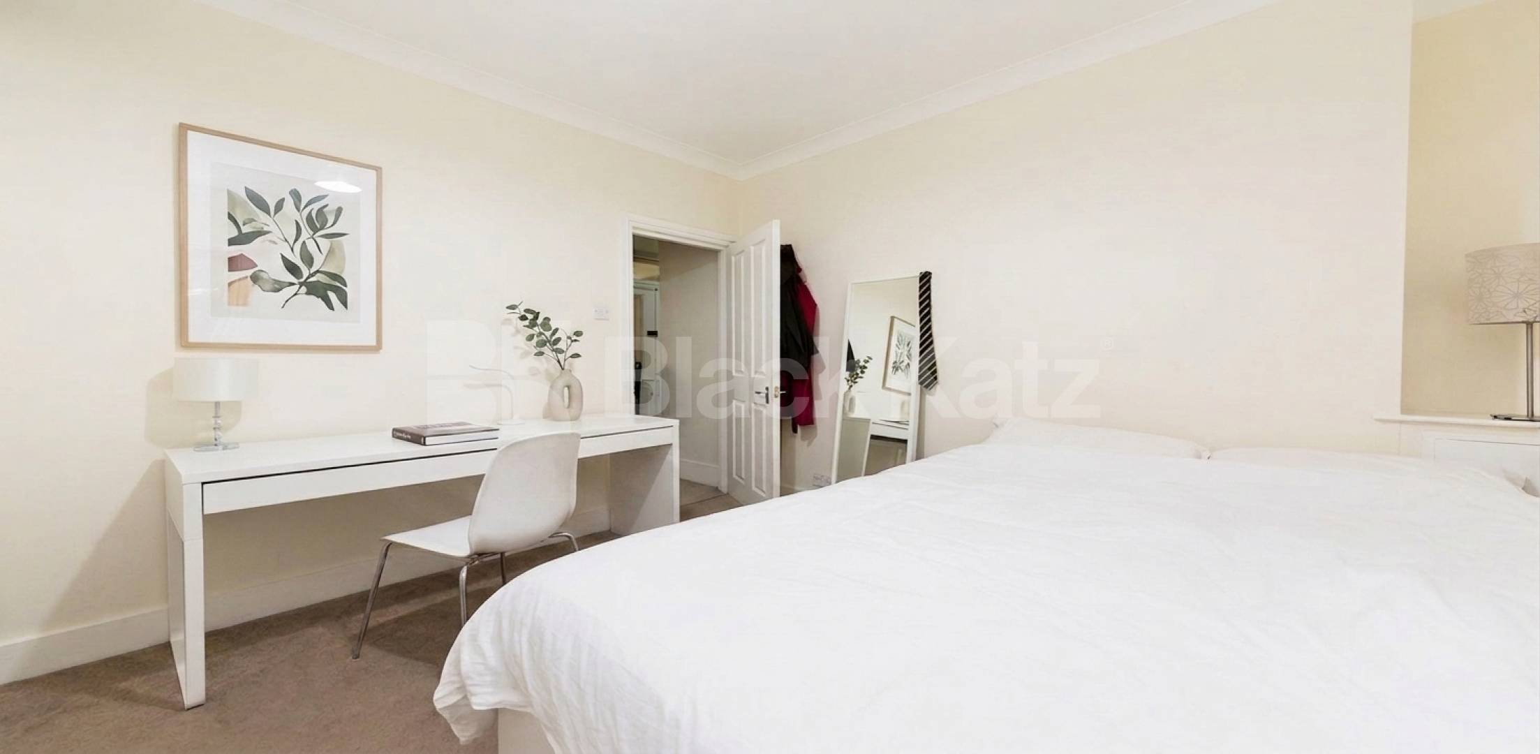 Available from Mid July/ Lounge used as the 3rd bedroom Spencer Mansions, Barons Court, W14,  Spencer Mansions Queen's Club Gardens