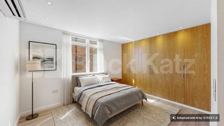 A stunning fully renovated three-bedroom apartment finished to an exceptional high standard throughout The Oaks, London, NW6,  The Oaks