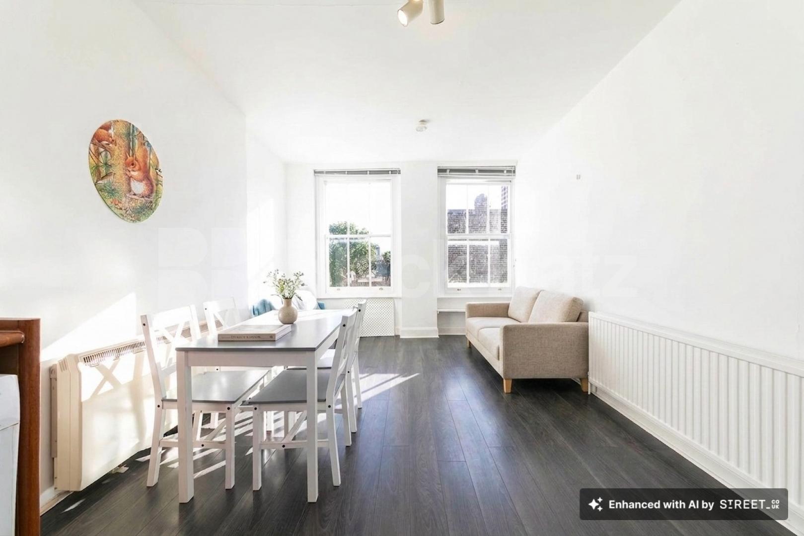 **VIRTUALLY STAGED** Black Katz are proud to offer this centrally located one bedroom flat located on a beautiful tree lined street seconds away from Earls Court tube station (District and Piccadilly Lines) Nevern Road, London, SW5,  London