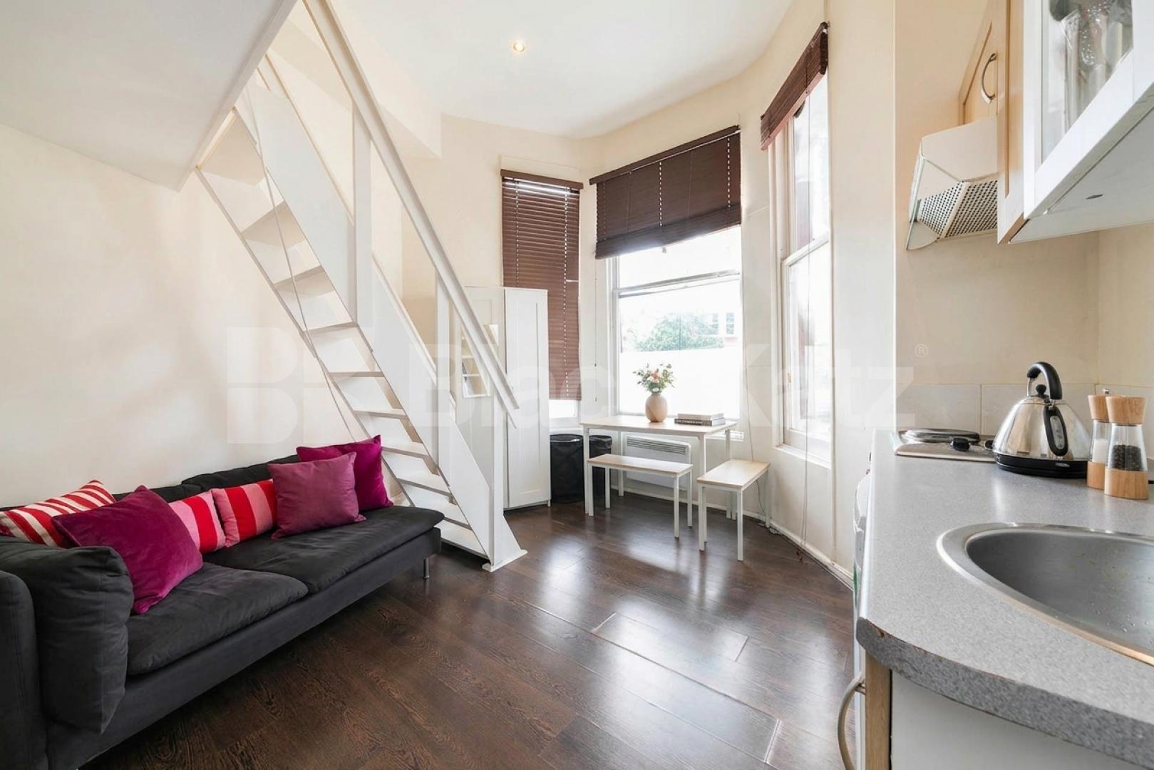 A well-presented mezzanine studio apartment situated on the sought-after Sutherland Avenue, W9, available from the end of August.This bright and cleverly designed studio features an open-plan living area with a modern kitchen, dining space and comfor Sutherland Avenue, London, W9,  London