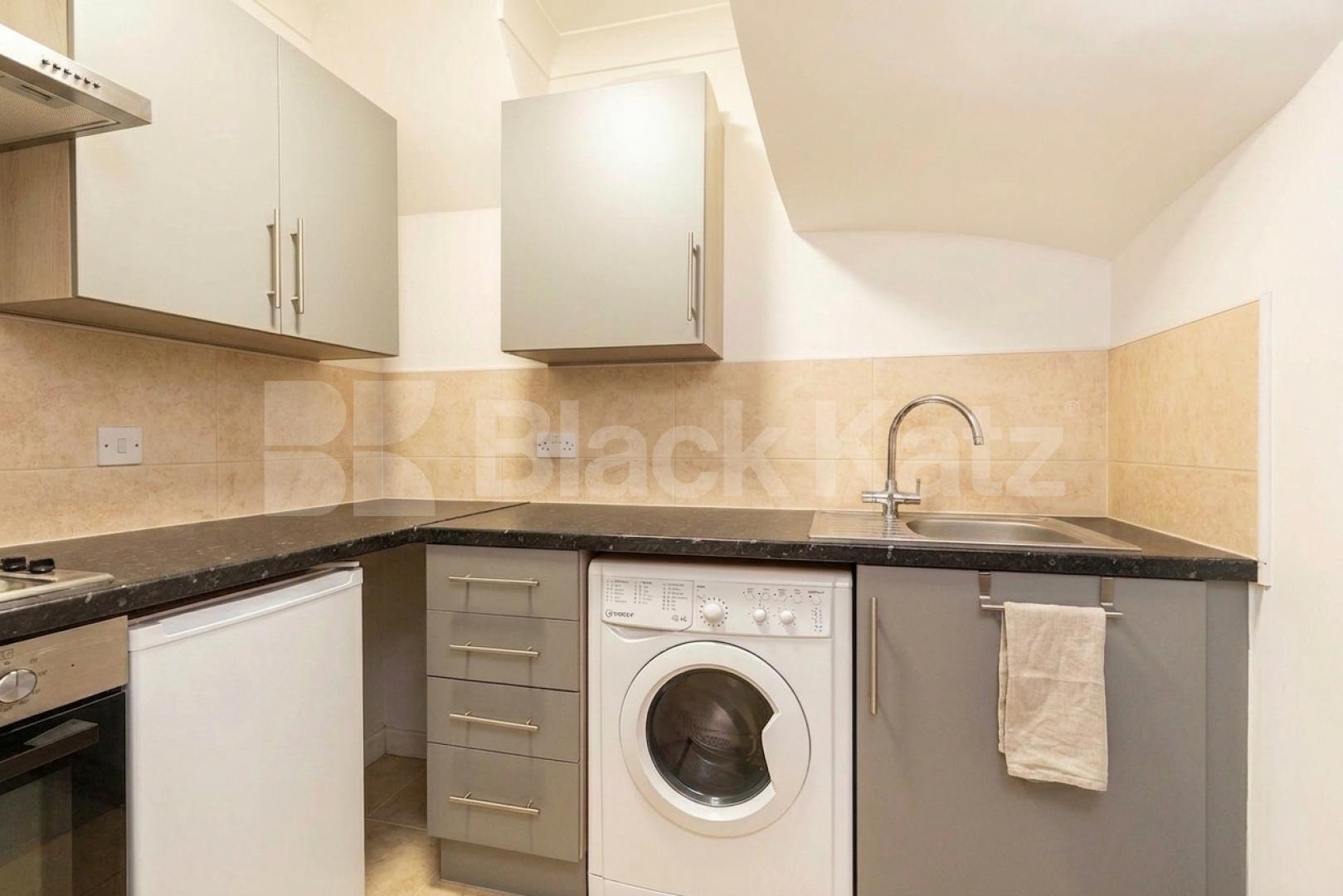A spacious and well-presented furnished studio flat situated on the popular Burnley Road in Dollis Hill, NW10 Burnley Road, Dollis Hill, NW10(Inclusive of Gas and Water),  London