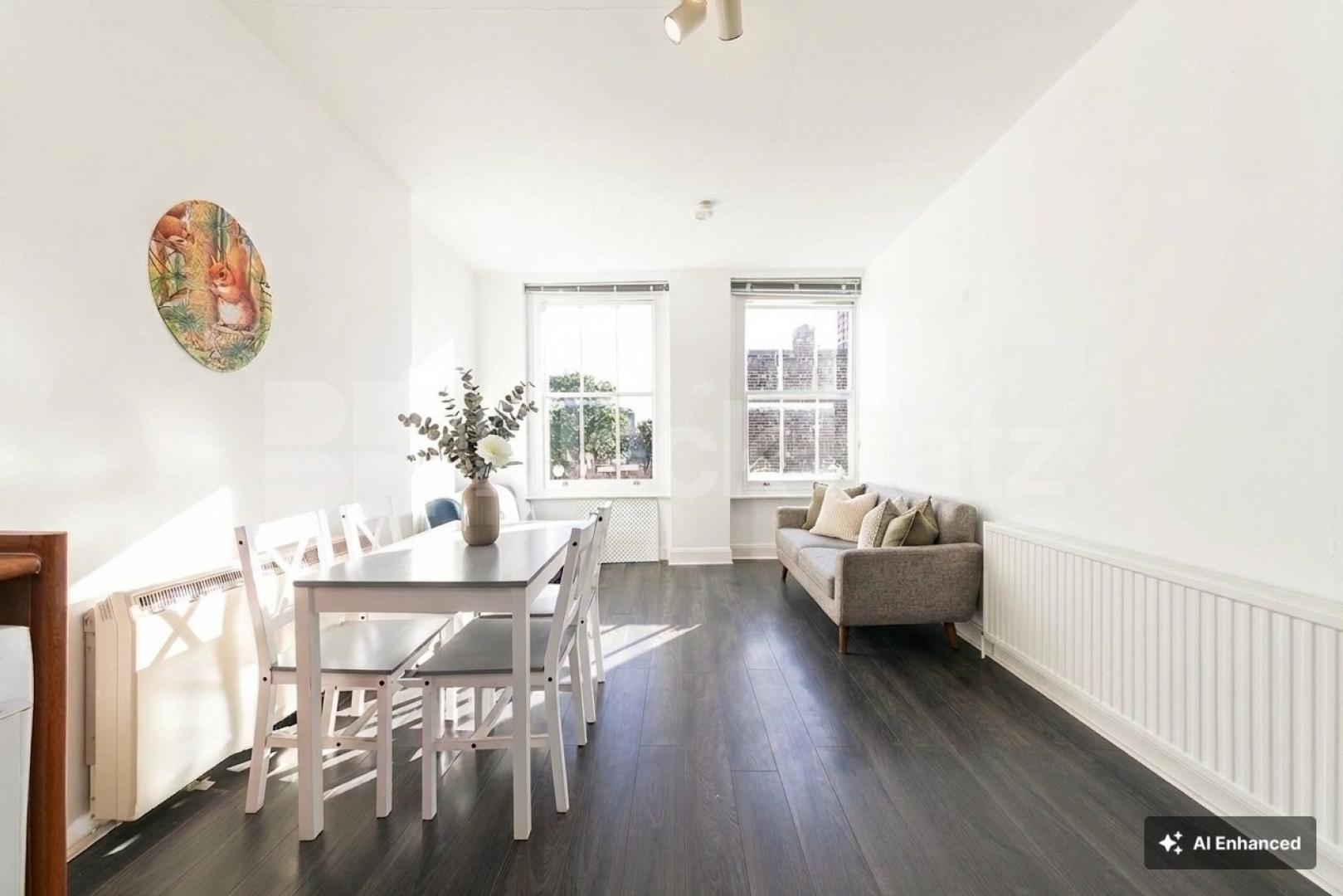 **VIRTUALLY STAGED** Black Katz are proud to offer this centrally located one bedroom flat located on a beautiful tree lined street seconds away from Earls Court tube station (District and Piccadilly Lines) Nevern Road, London, SW5,  London