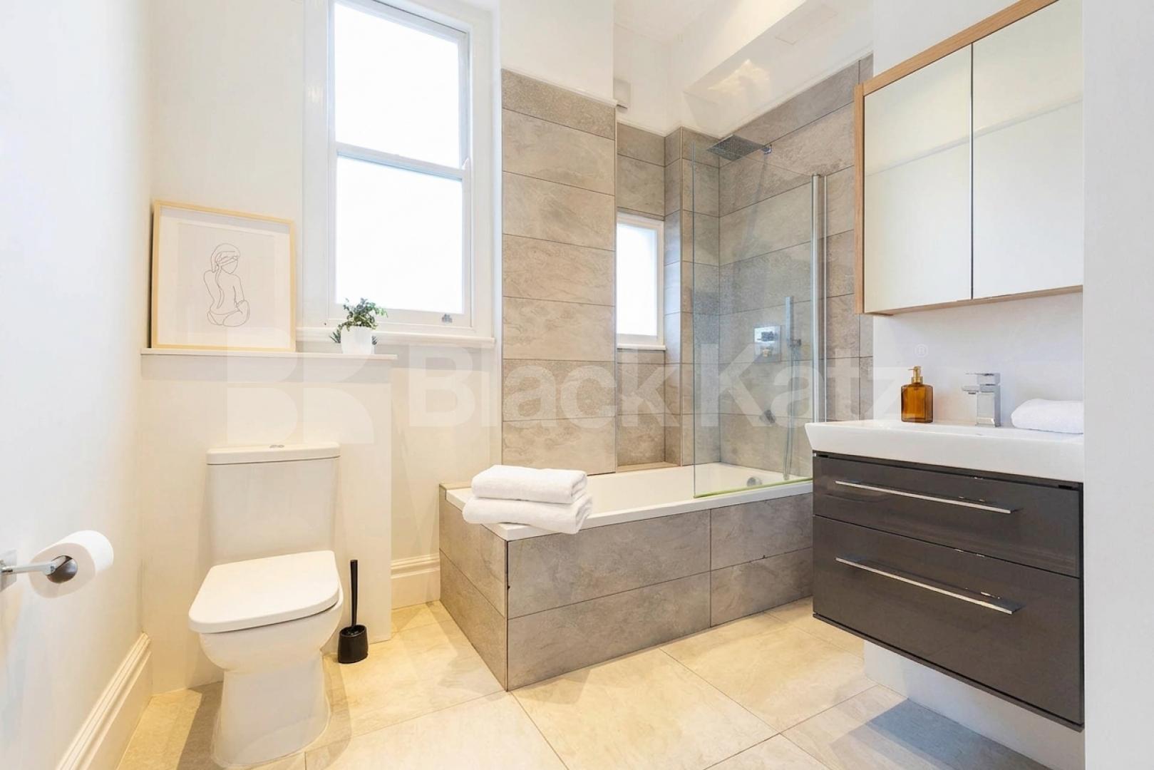 Situated within the sought-after Sandwell Mansions, NW6, this exceptionally spacious three-bedroom apartment has been finished to a high modern standard throughout.The property boasts three generously sized double bedrooms, offering ample space for f Sandwell Mansions, West Hampstead, NW6,  Sandwell Mansions West End Lane