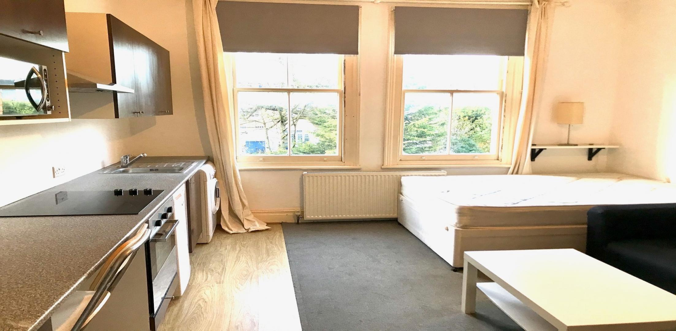 			HEATING and HOT WATER INCLUDED, Studio Apartment, 1 bath, 1 reception Apartment			 Goldhurst Terrace, WEST HAMPSTEAD