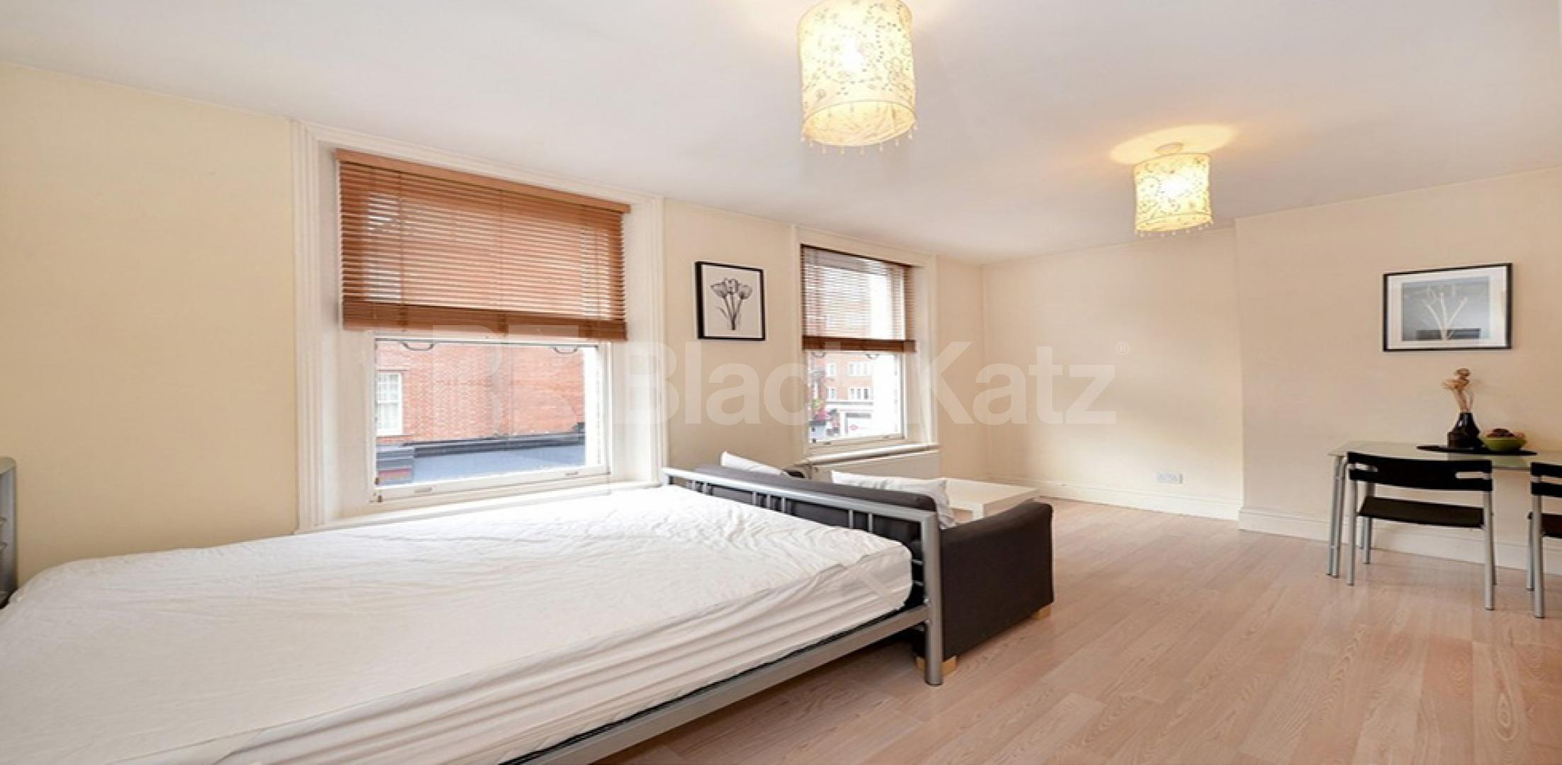 			RENT INCLUDES GAS, ELECTRIC & WATER RATES!, Studio Apartment, 1 bath, 1 reception Studio			 Abingdon Road, HIGH STREET KENSINGTON