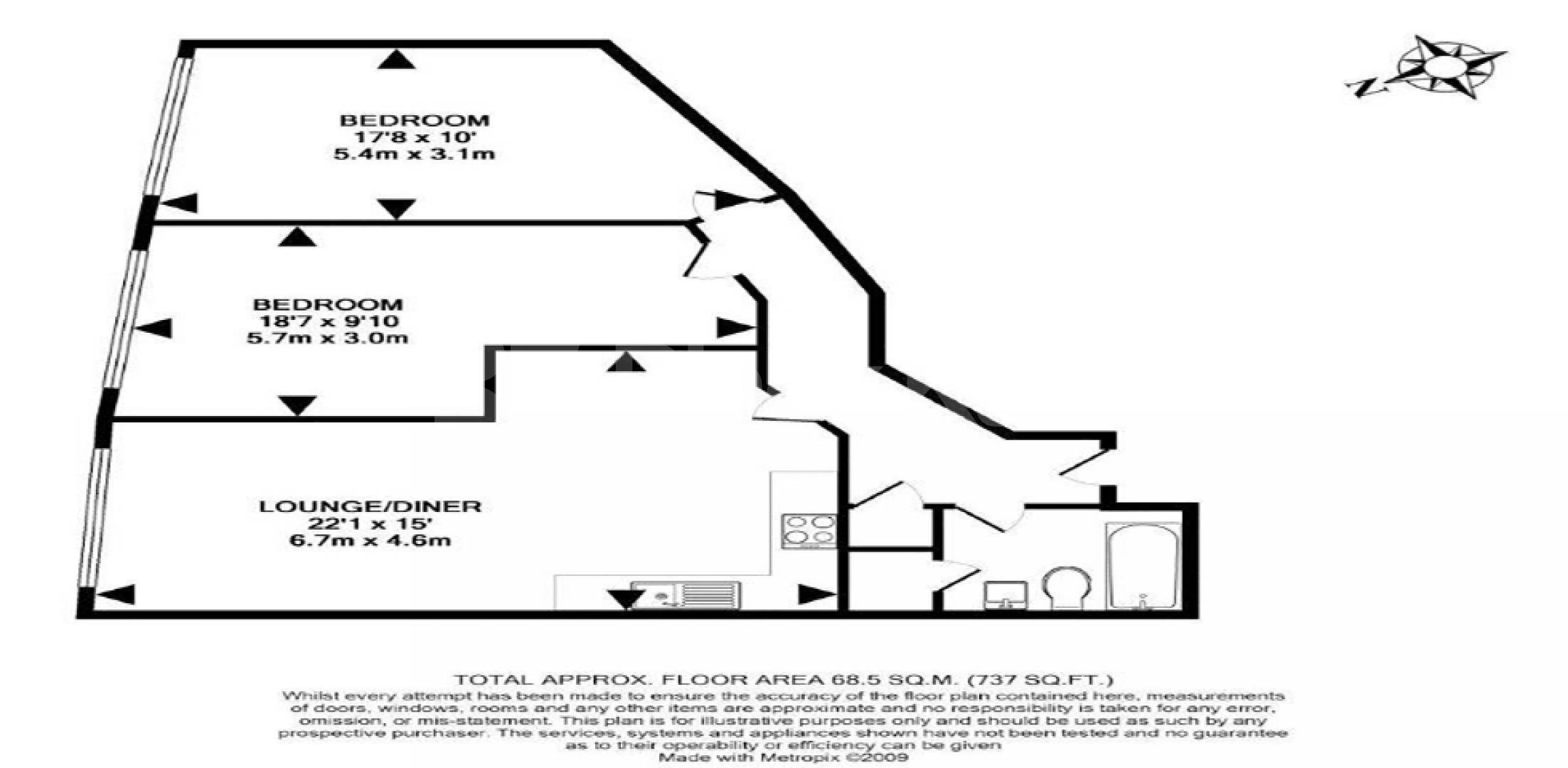 			NEW INSTRUCTION , 2 Bedroom, 1 bath, 1 reception Apartment			 Fossil Court, Long Lane, SE1, London Bridge