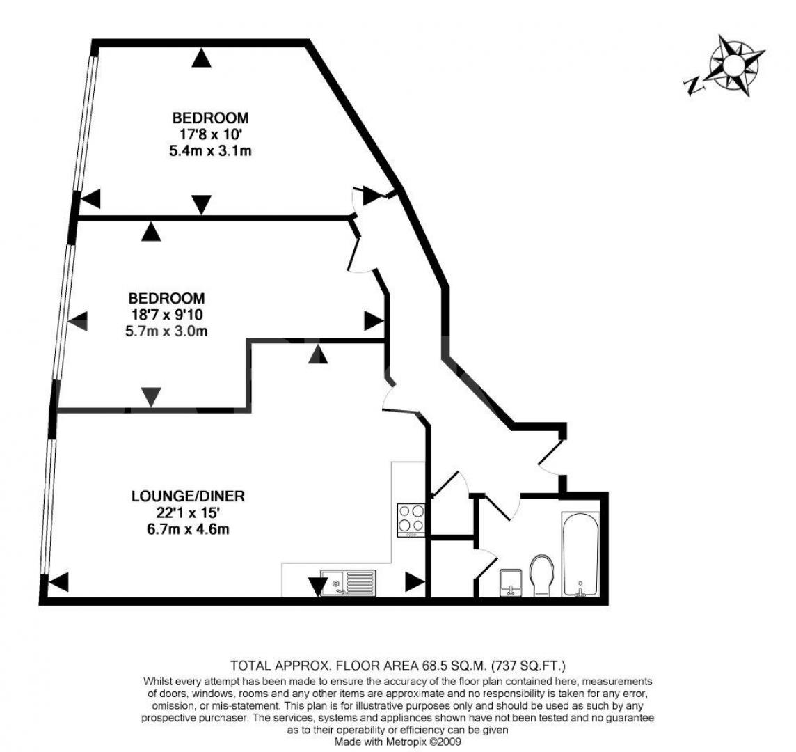 			NEW INSTRUCTION, 2 Bedroom, 1 bath, 1 reception Apartment			 Fossil Court, Long Lane, SE1, London Bridge