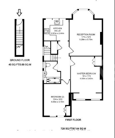 			NEW INSTRUCTION, 2 Bedroom, 1 bath, 1 reception Apartment			 Kirkstall Road, Telford Park/Streatham Hill 