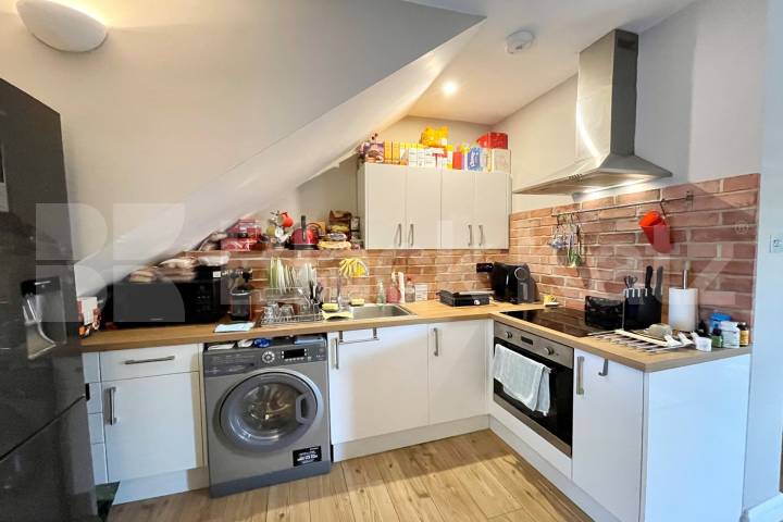 Contemporary warehouse style apartment with exposed brick work and wood floors Pensbury Place, Clapham Old Town