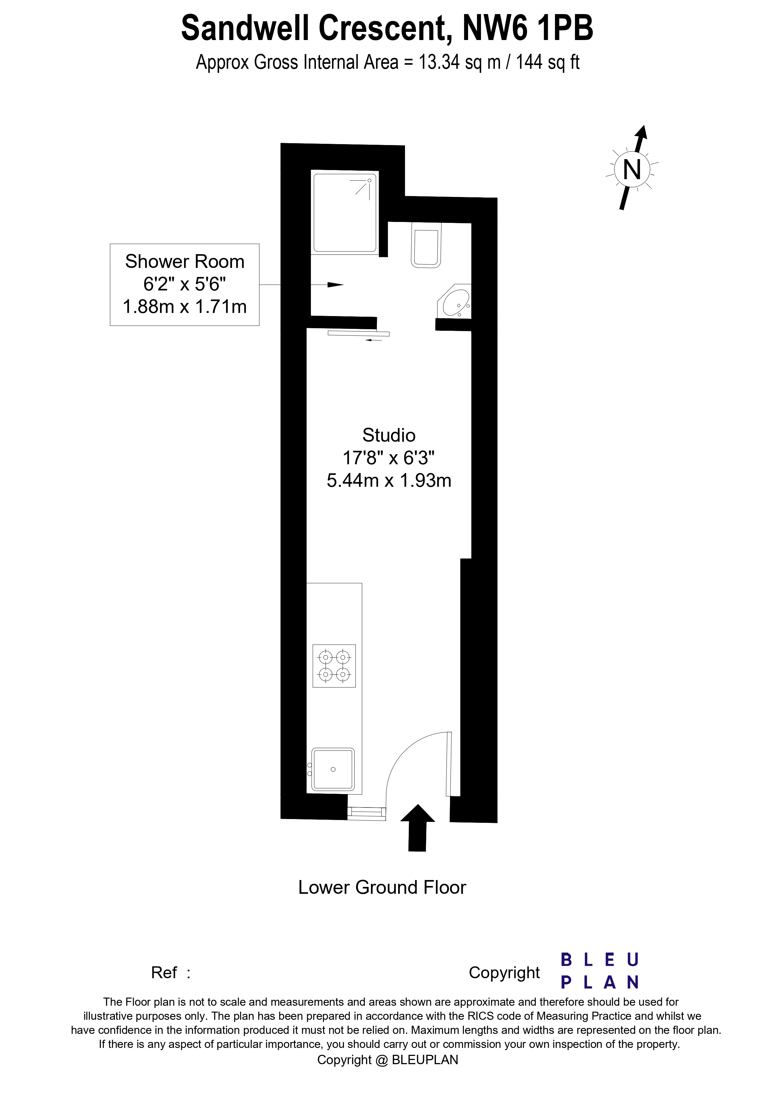 Sandwell Crescent, West Hampstead, NW6 (All bills Included) floorplan