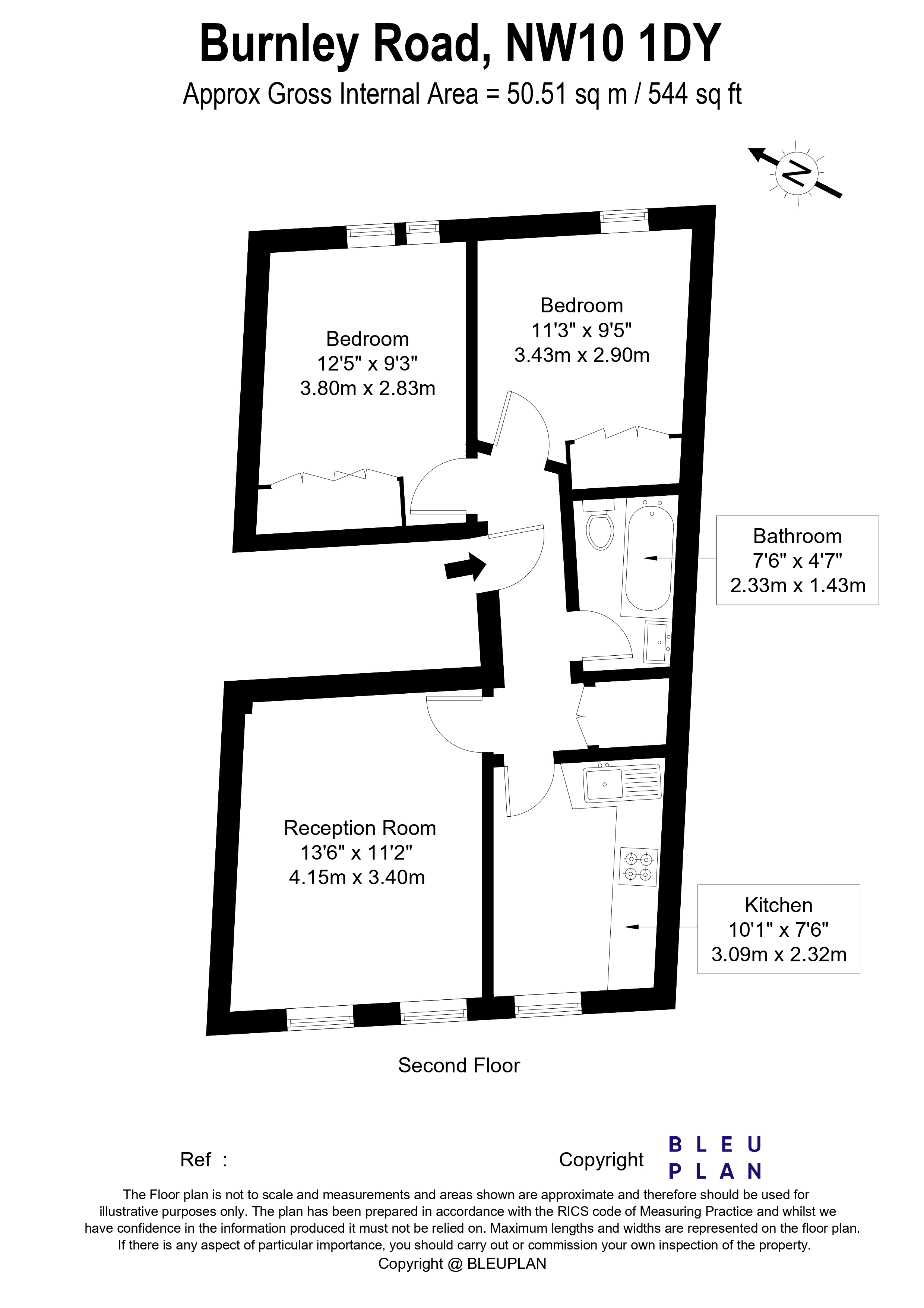 Burnley Road, London, NW10 floorplan