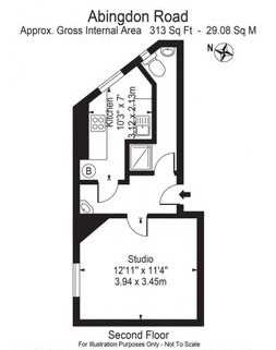 Roomy and Inviting Studio Apartment, Furnished Studio in Abingdon Road W8