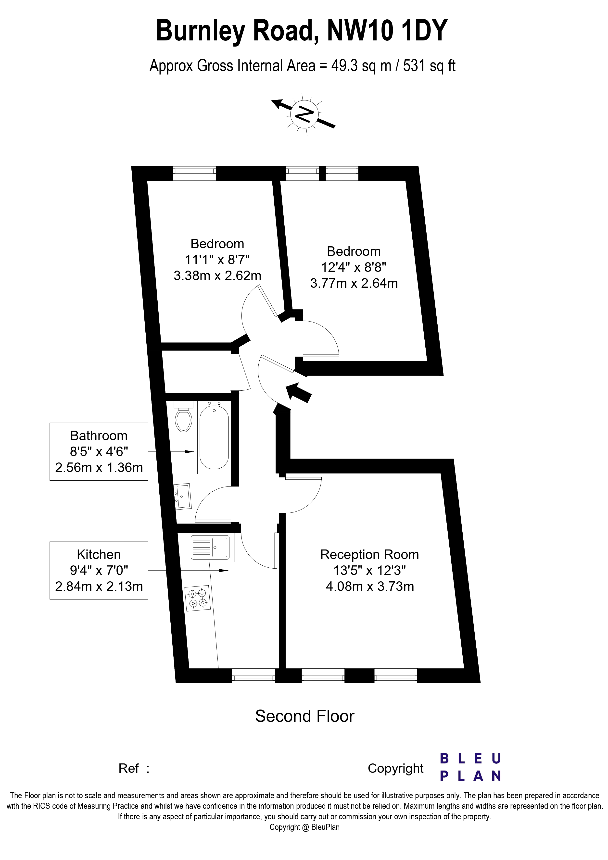 Burnley Road, London, NW10 floorplan