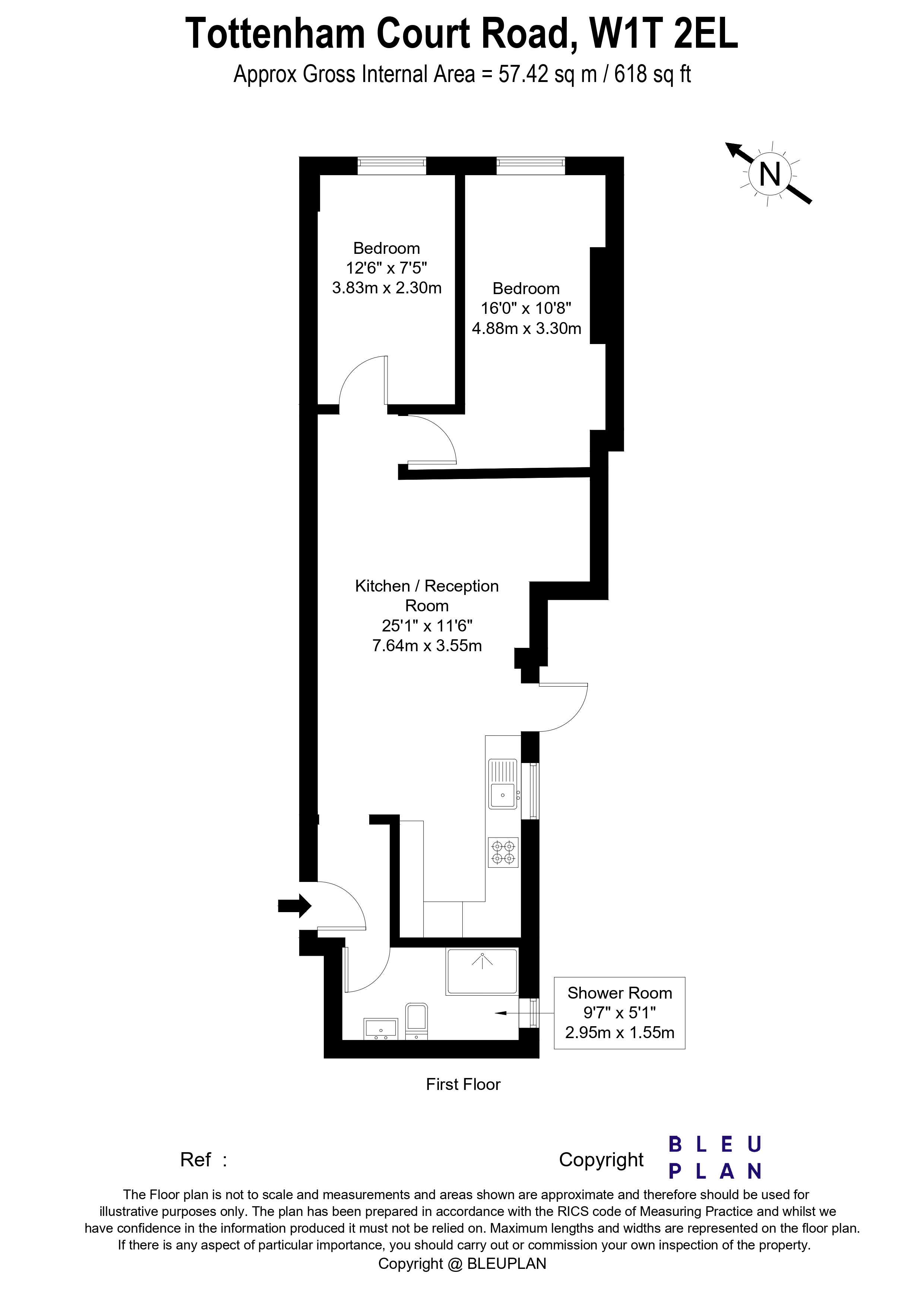 Tottenham Court Road floorplan