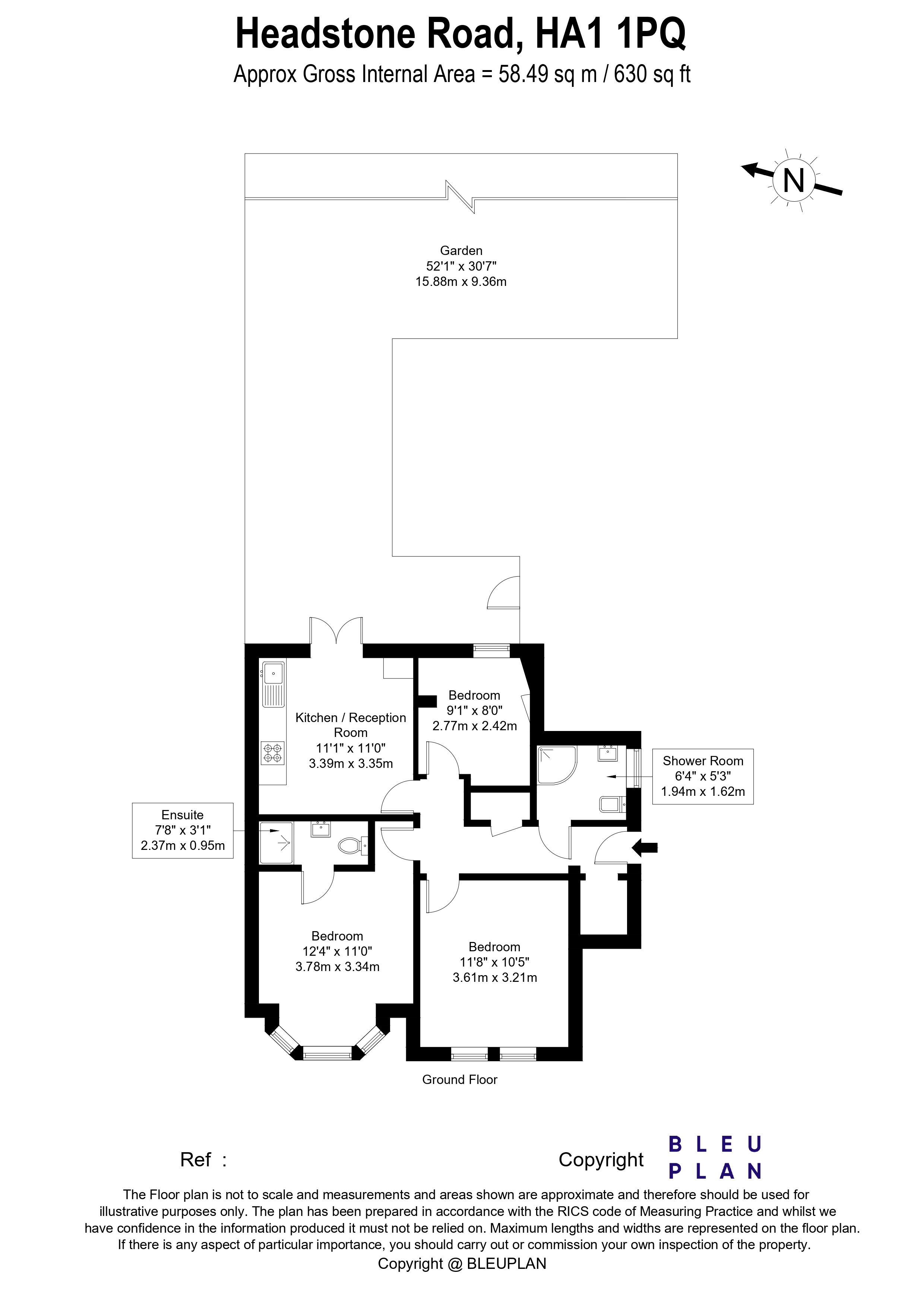 Headstone Road, London, HA1 floorplan
