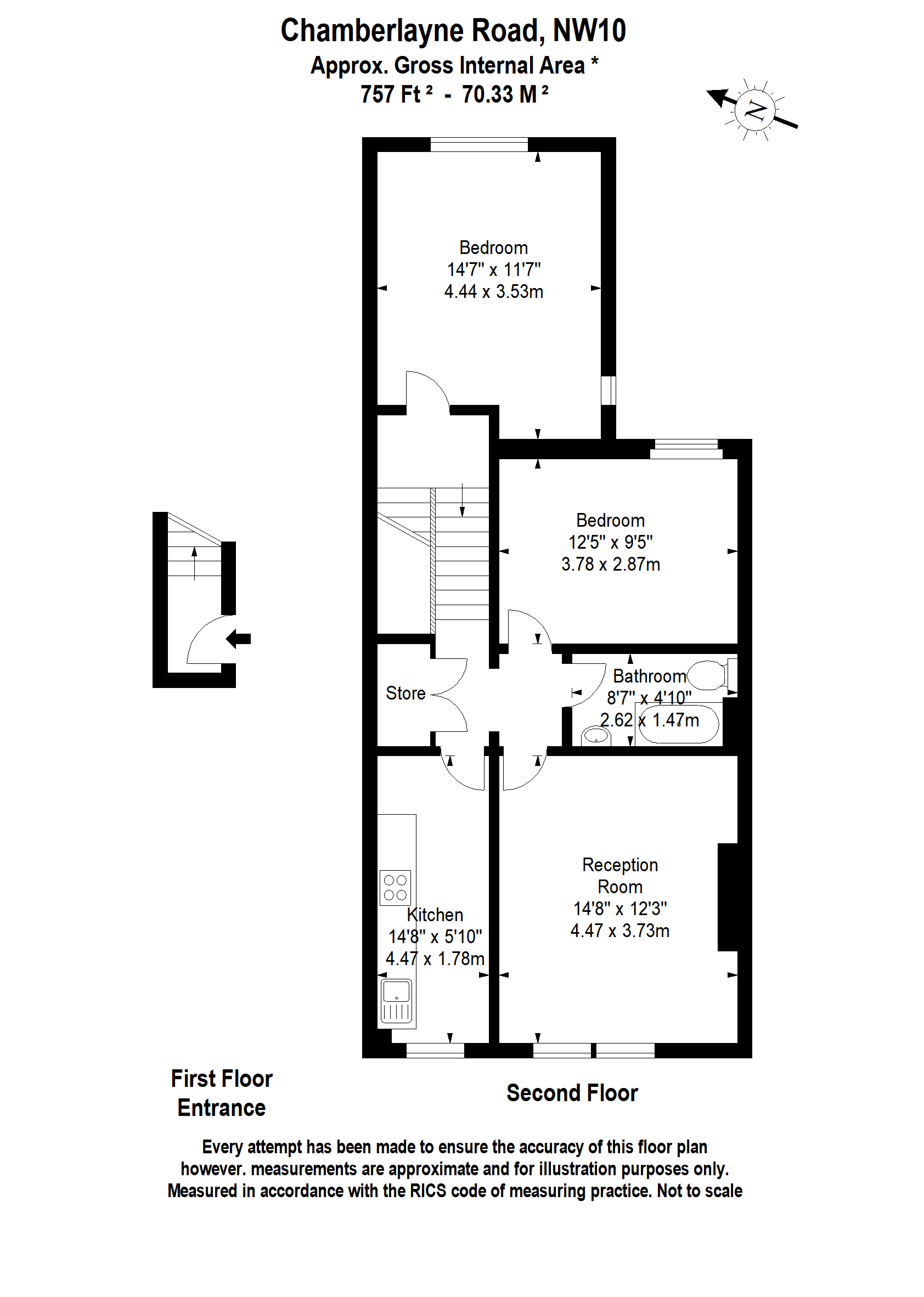 Chamberlayne Road, Kensal rise, NW10 floorplan